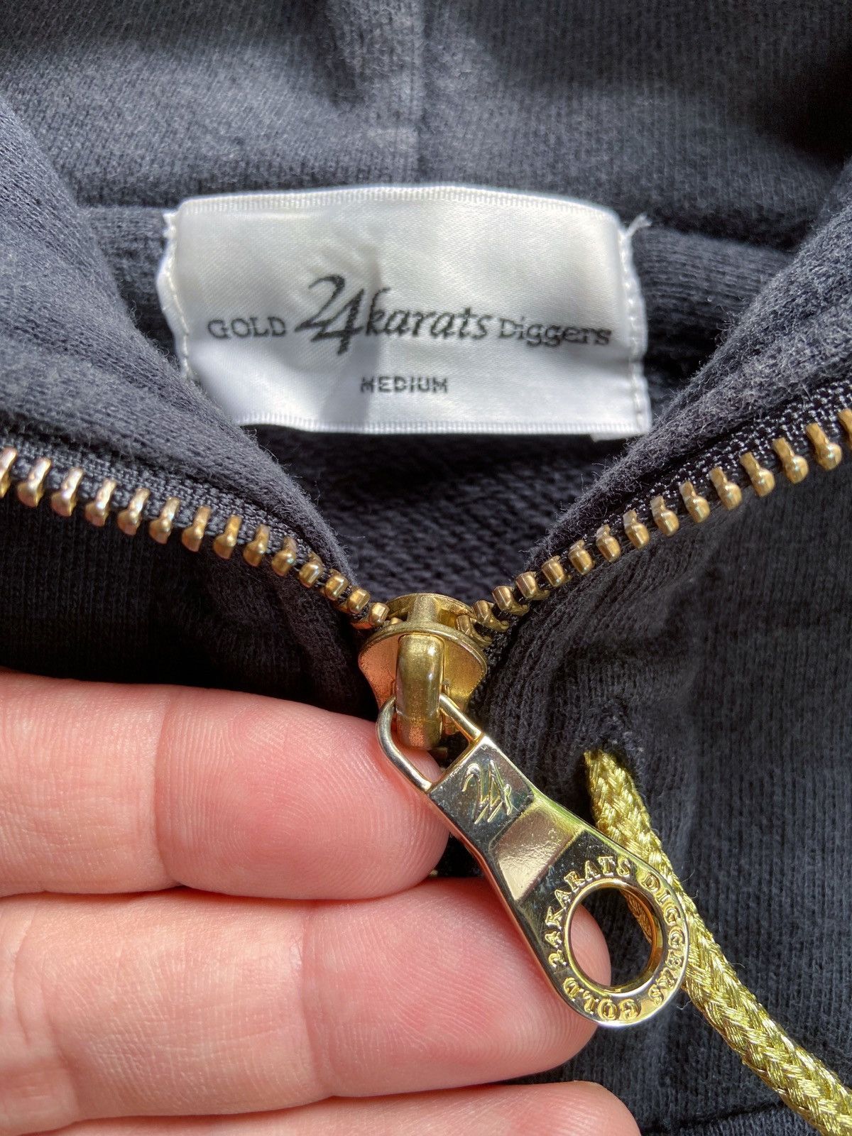 Japanese Brand GOLDS 24 KARATS DIGGERS ZIP HOODIE undercover number nine Size US M / EU 48-50 / 2 - 14 Thumbnail