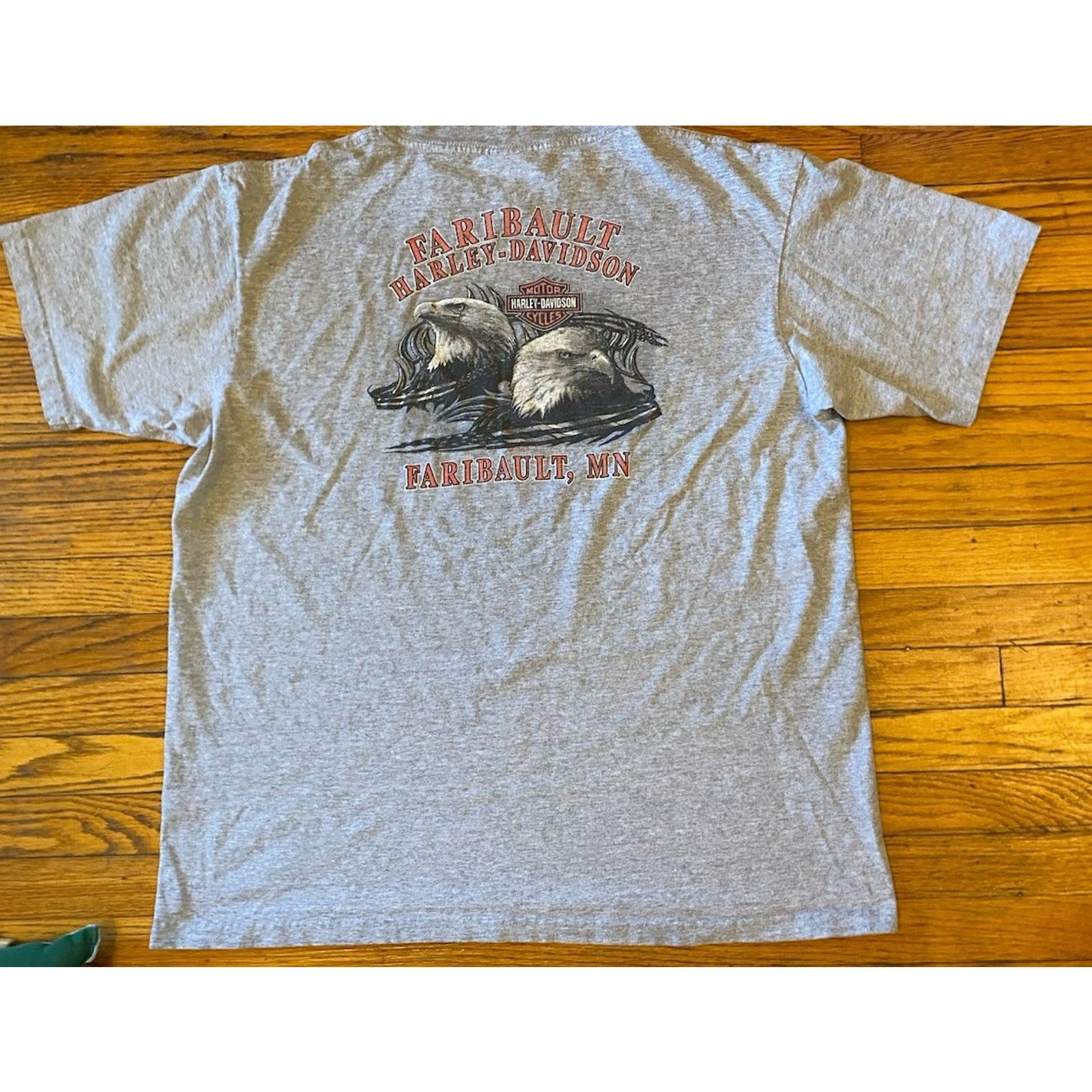 Harley Davidson Harley Davidson MN T Shirt 2 American Flag Eagles Men’s XL Size US XL / EU 56 / 4 - 3 Thumbnail