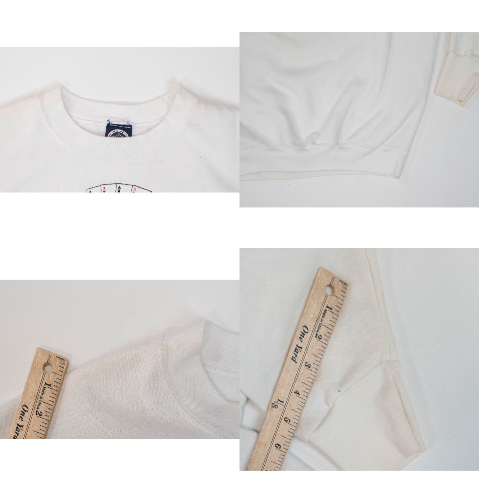 Vintage VINTAGE Smith & Wesson Crewneck Sweatshirt 2XL White 90s Gun Promo Graphic Print Pullover Mens Size US XXL / EU 58 / 5 - 9 Thumbnail