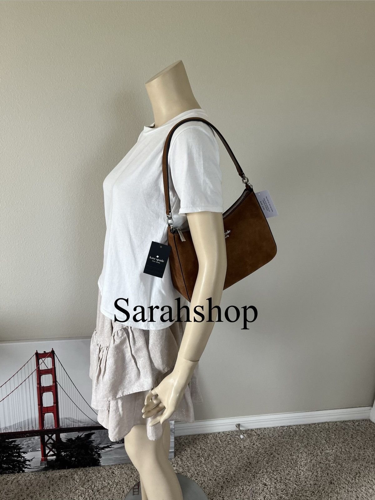 Kate Spade Kate Spade Margot Suede Medium Shoulder Bag Size ONE SIZE - 6 Thumbnail