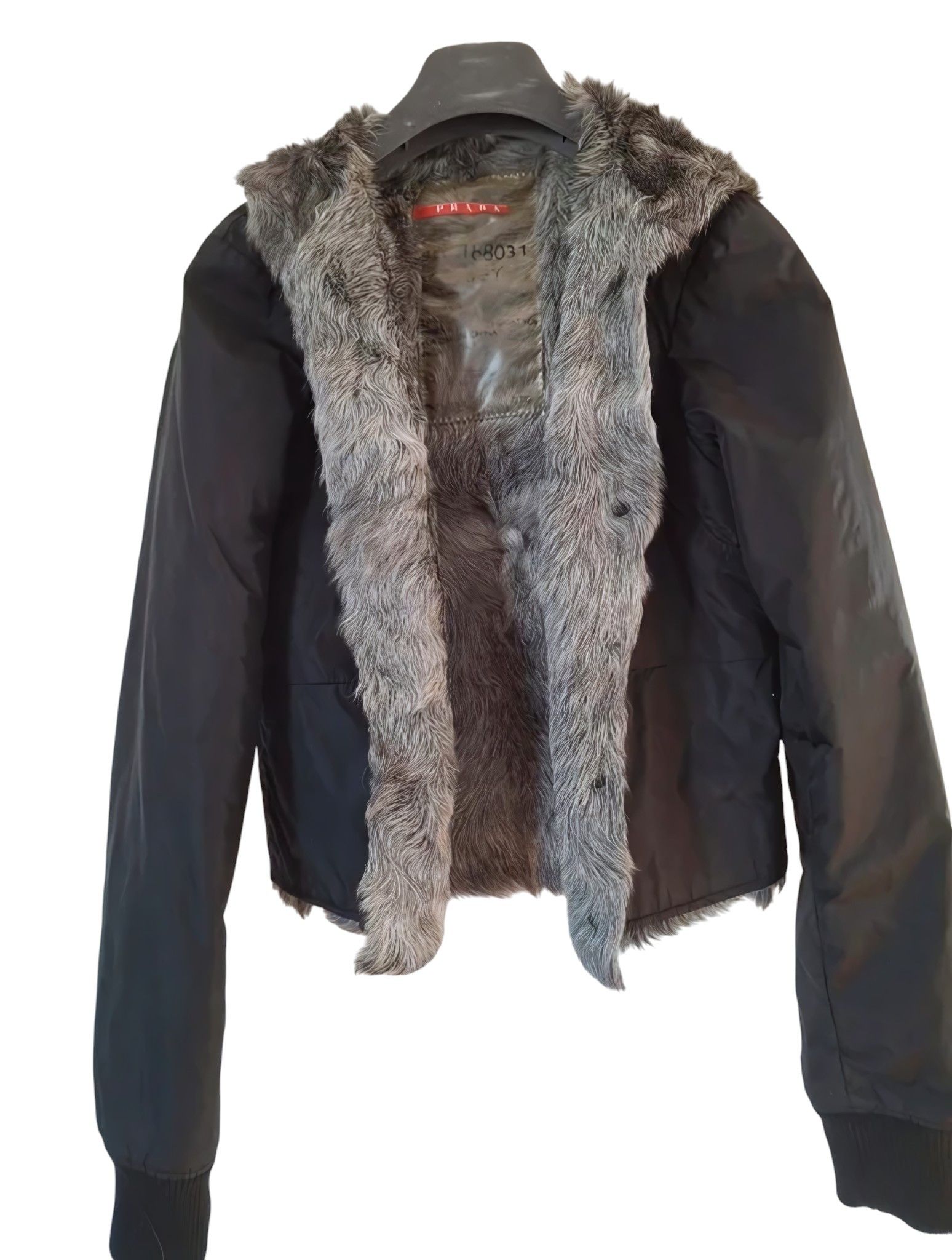 Prada GOAT FUR HOODED JACKET Size S / US 4 / IT 40 - 2 Thumbnail