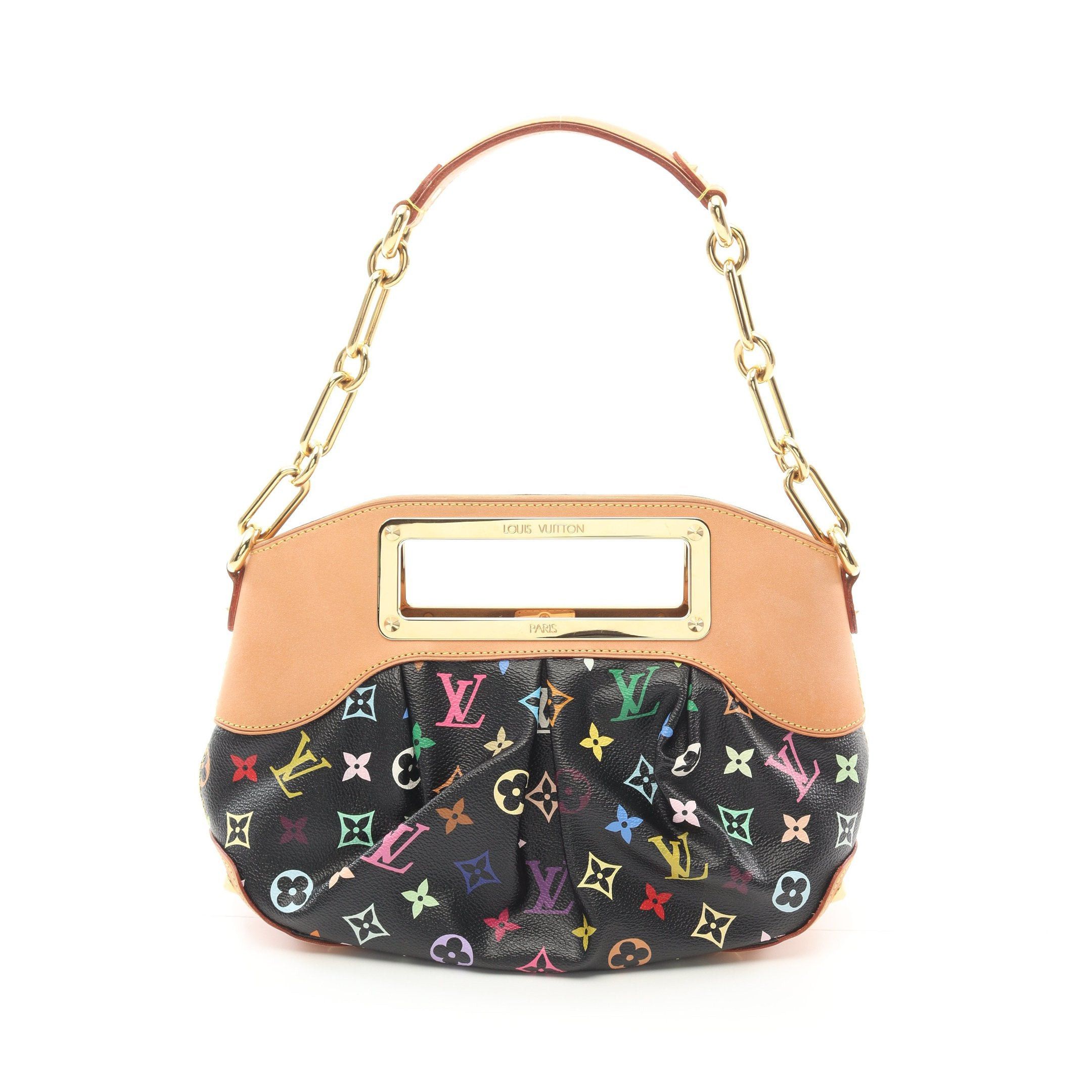 Louis Vuitton Louis Vuitton Judy Pm Monogram Multicolor Noir Chain Shoulder Bag Leather Black Size ONE SIZE - 1 Thumbnail