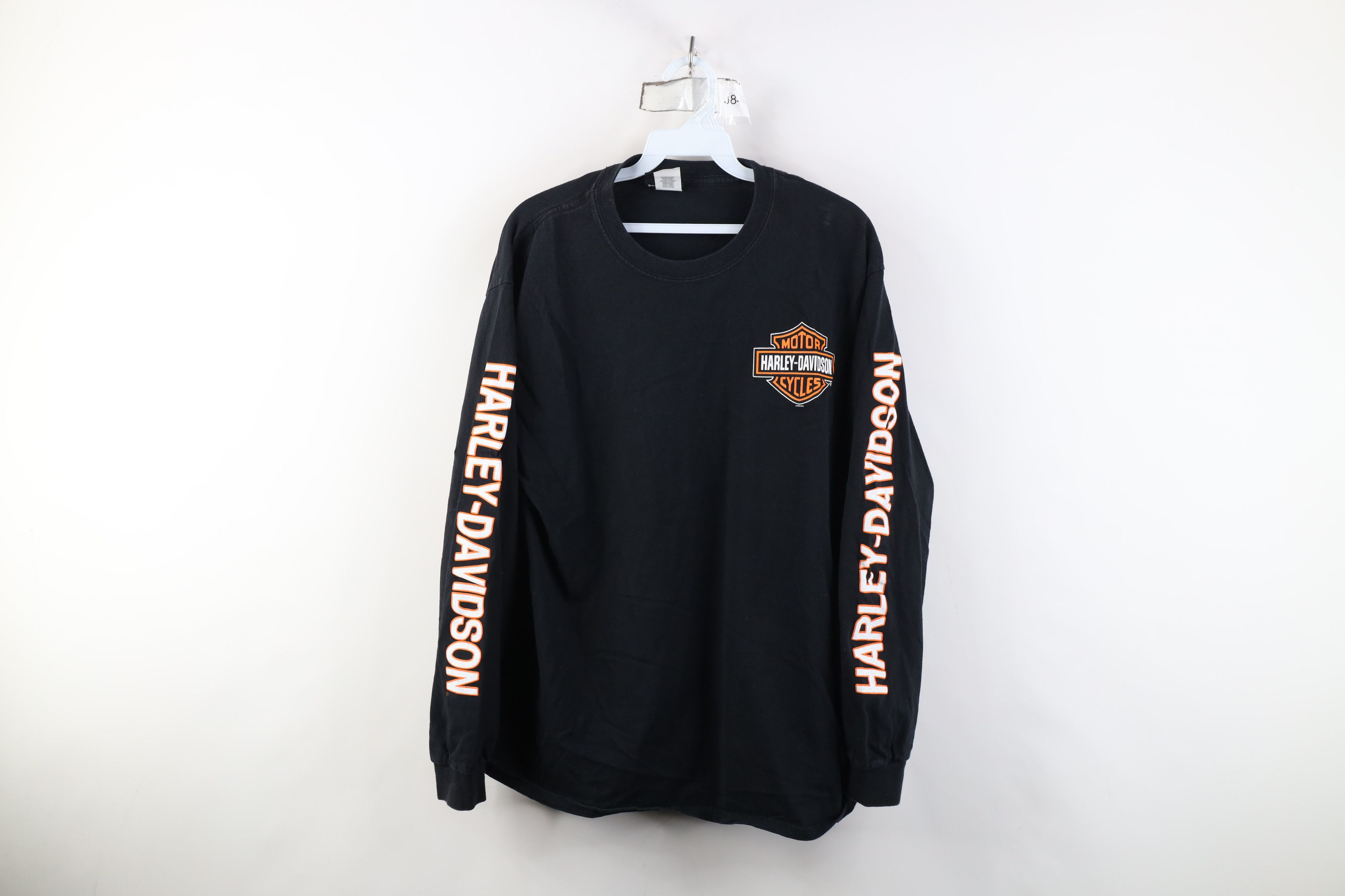 Harley Davidson Vintage Y2K Harley Davidson War Long Sleeve T-Shirt Black Size US L / EU 52-54 / 3 - 1 Thumbnail