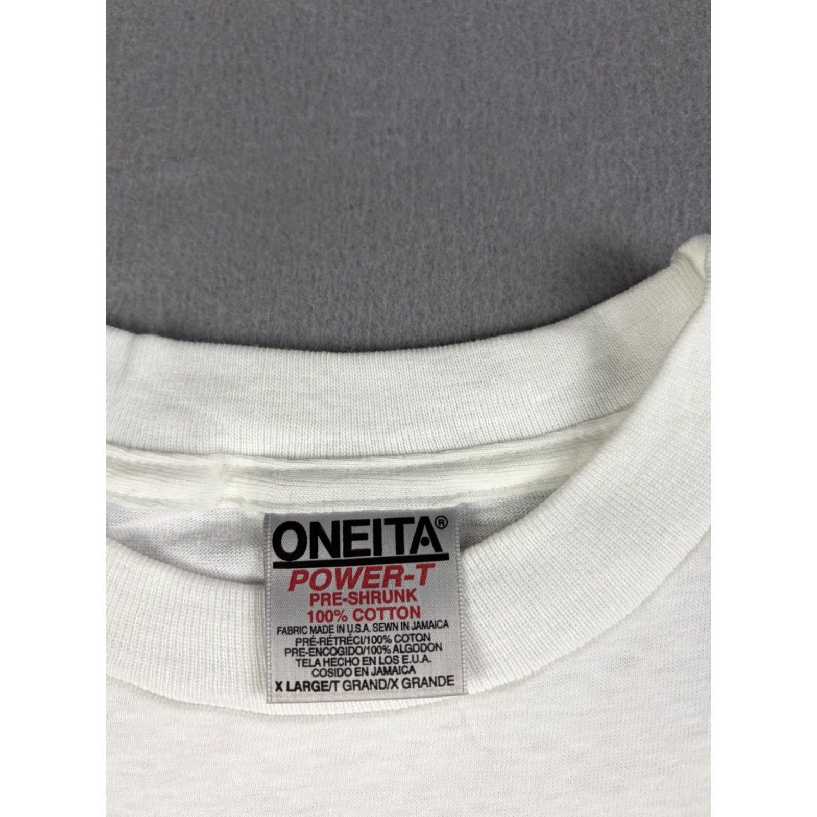 Vintage VINTAGE Oneita T-Shirt Rock Music Crew Neck Short Sleeve White XL Mens USA Made Graphic Print 90s Sundazed Record Label Size US XL / EU 56 / 4 - 3 Thumbnail
