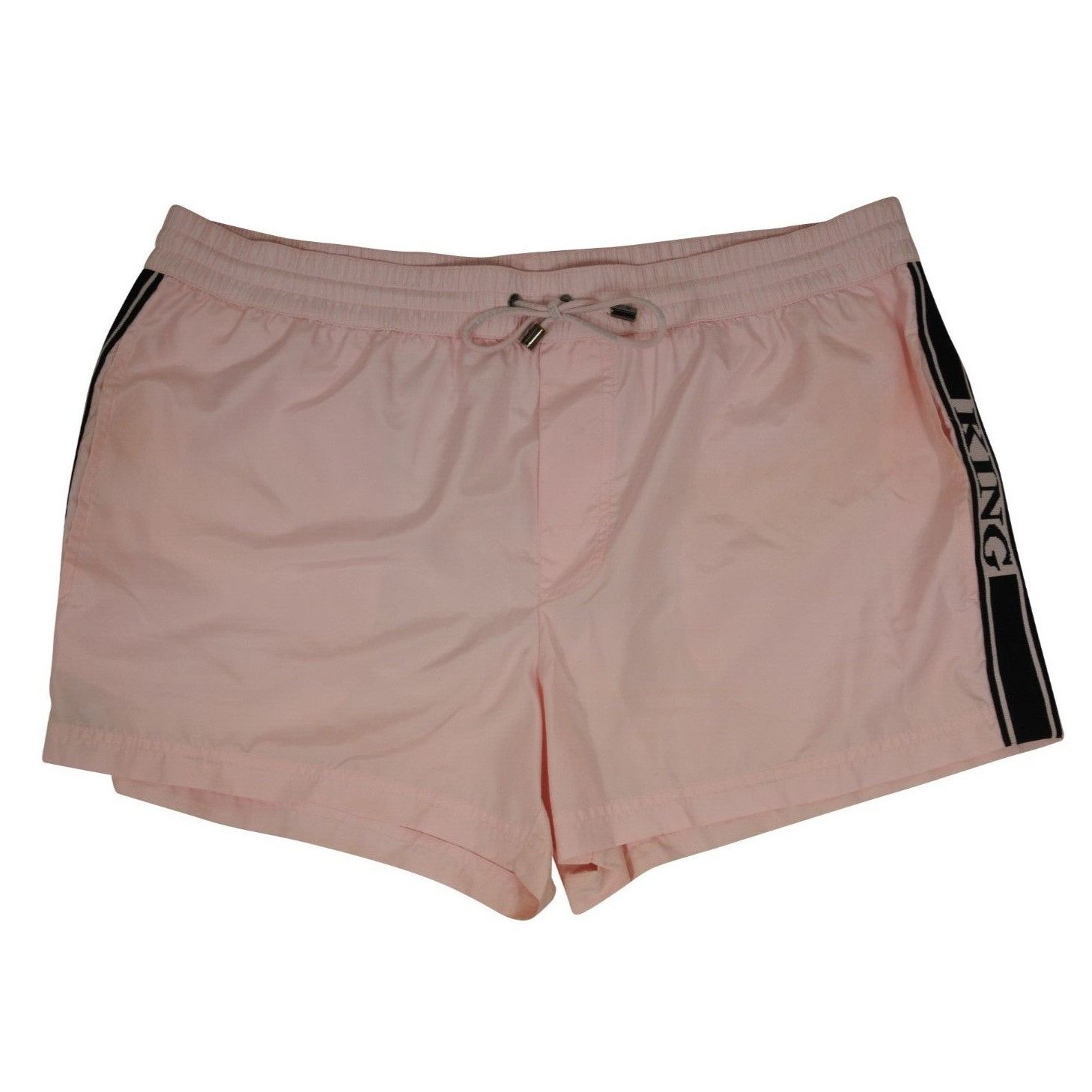 Dolce & Gabbana King Swim Shorts Size XL Pink Black Nylon Size US 36 / EU 52 - 1 Thumbnail
