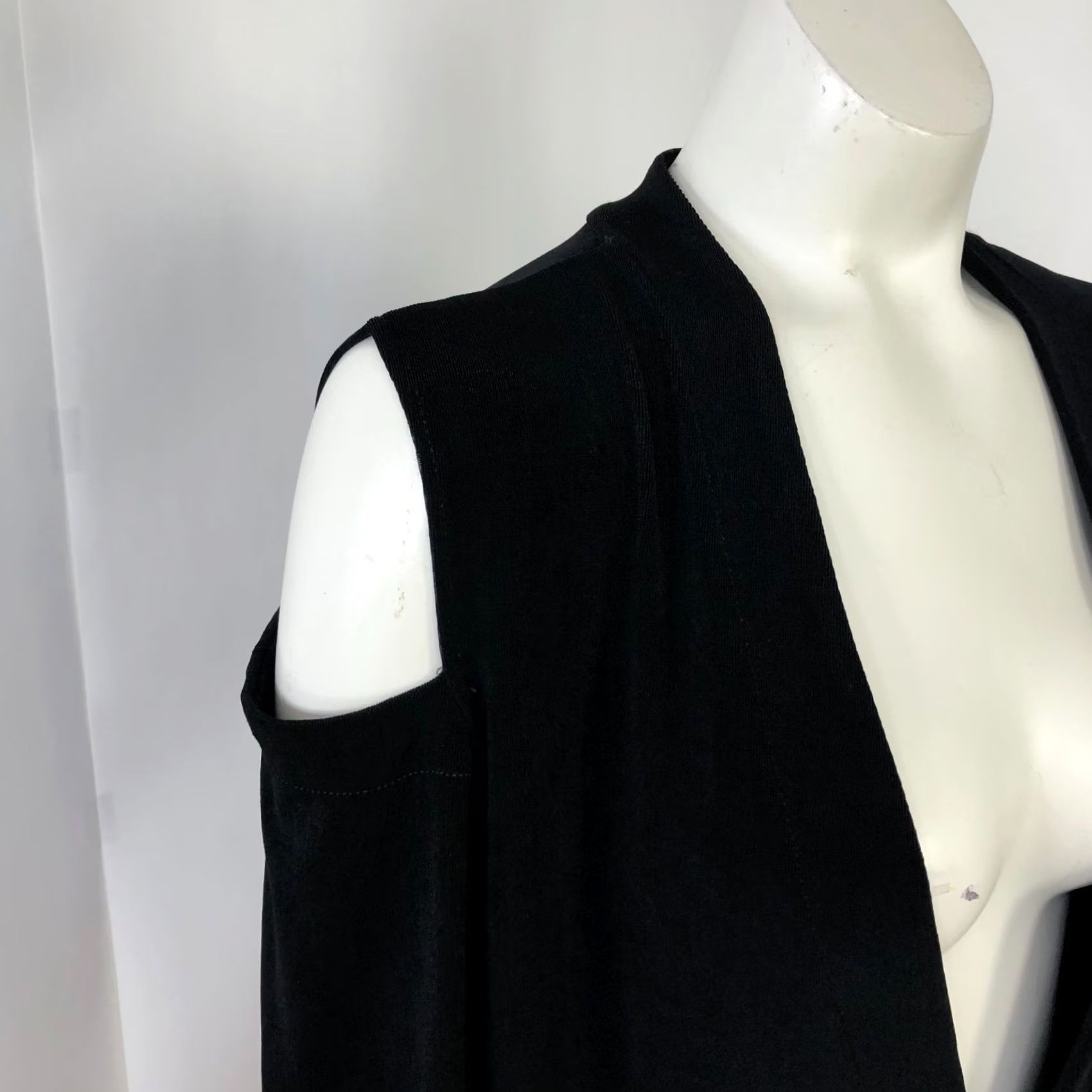 Vintage Chico's Jacket Blazer Style Acetate Cut Out Black XL Womens Vintage No Size XL / US 12-14 / IT 48-50 - 3 Thumbnail