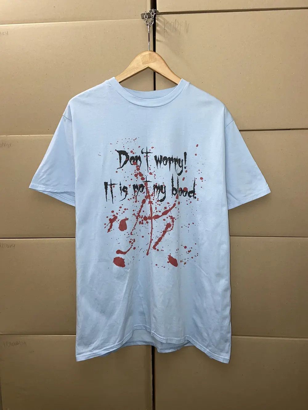 Vintage CRAZY VINTAGE HORROR FUNNY TEE Y2K T SHIRT BLOOD HUMOR Size US L / EU 52-54 / 3 - 1 Thumbnail
