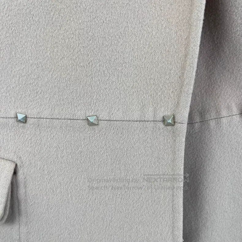 Valentino Valentino Pink rivets decorate the woolen coat Size M / US 6-8 / IT 42-44 - 5 Thumbnail
