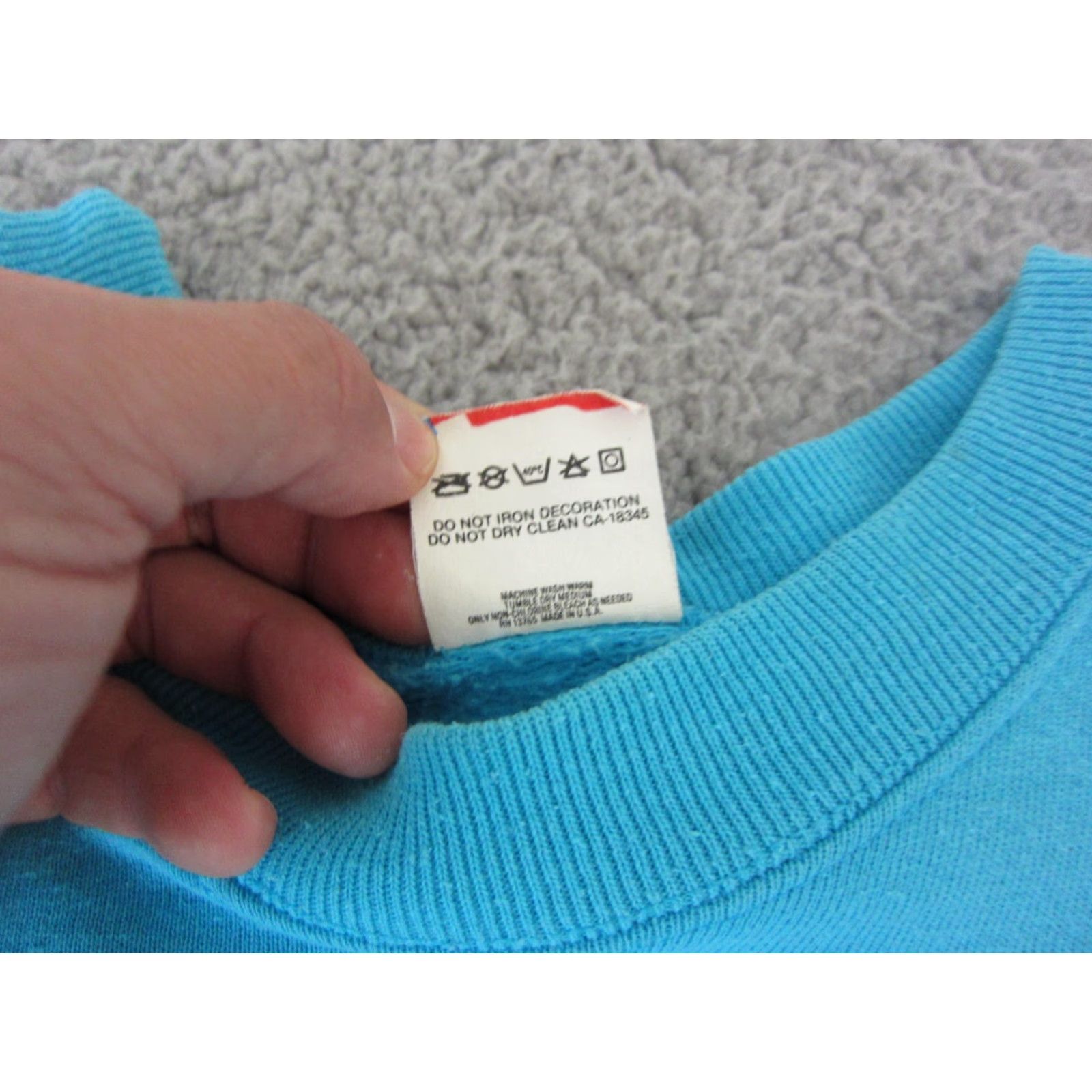 Fruit Of The Loom VINTAGE Fruit of the Loom Sweatshirt Mens XL Blue 90s Cotton Polyester Fleece Crew Neck Pullover All Seasons Size US XL / EU 56 / 4 - 7 Thumbnail
