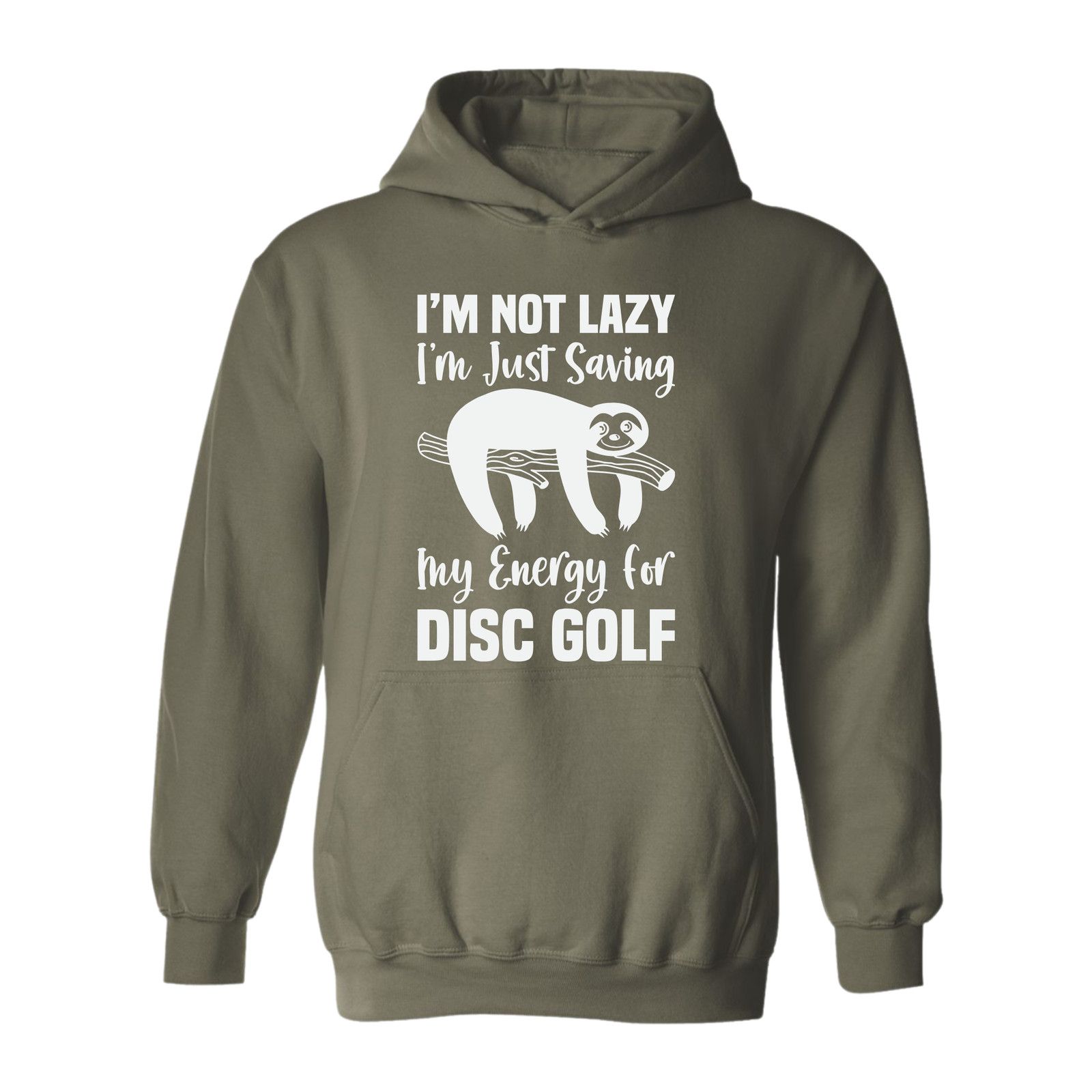 Gildan Disc Golf Hoodie LAZY SLOTH Discgolfing Funny Sweatshirt Size US L / EU 52-54 / 3 - 4 Thumbnail