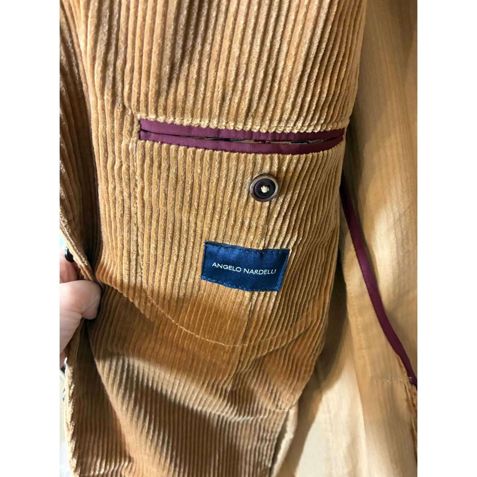 Angelo Nardelli Mint Angelo Nardelli 1951 Cotton Corduroy Blazer 52 Size 52R - 2 Thumbnail