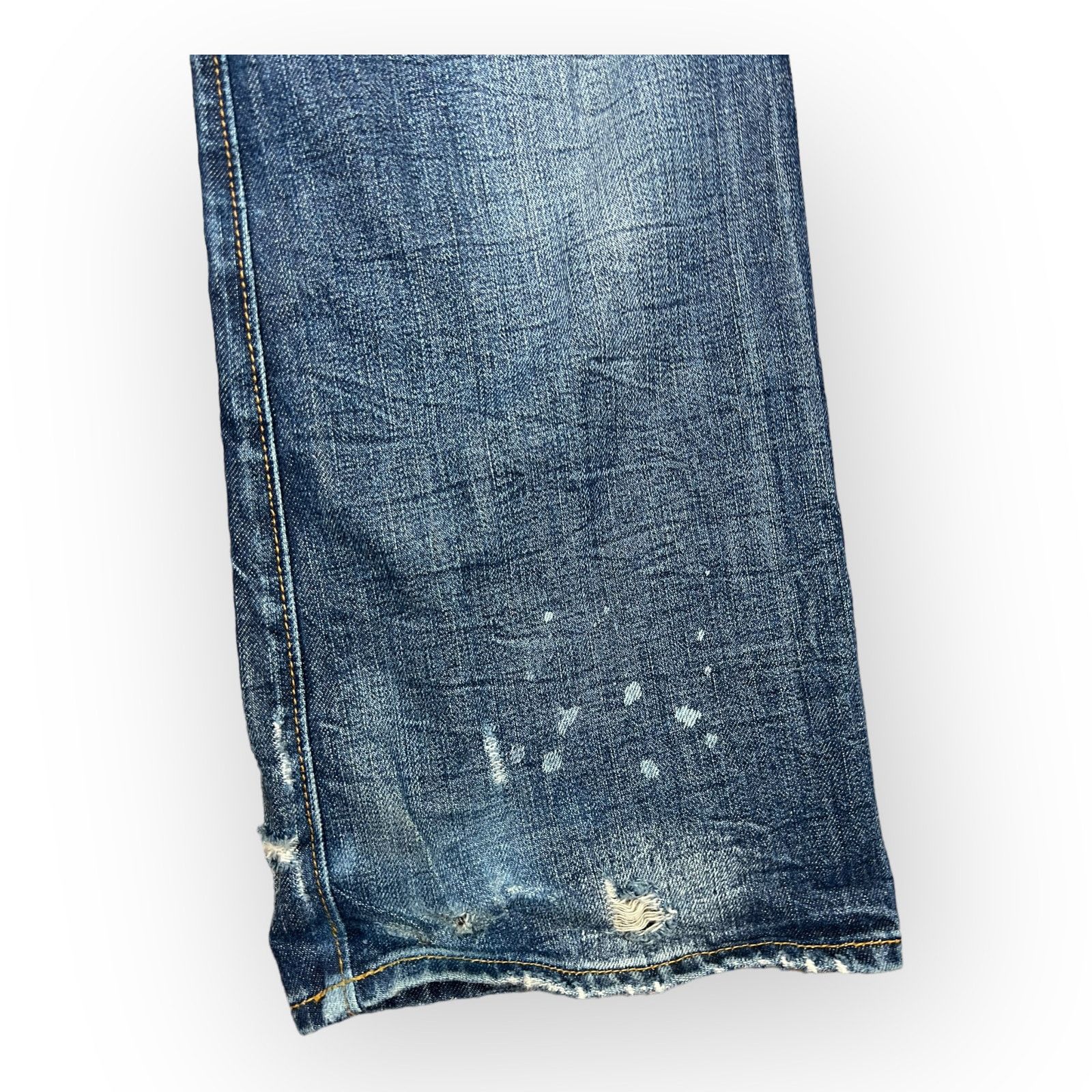 Ruehl No. 925 Ruehl No. 925 | Vintage Distressed Splatter Bootcut Jeans Size 30" / US 8 / IT 44 - 9 Thumbnail