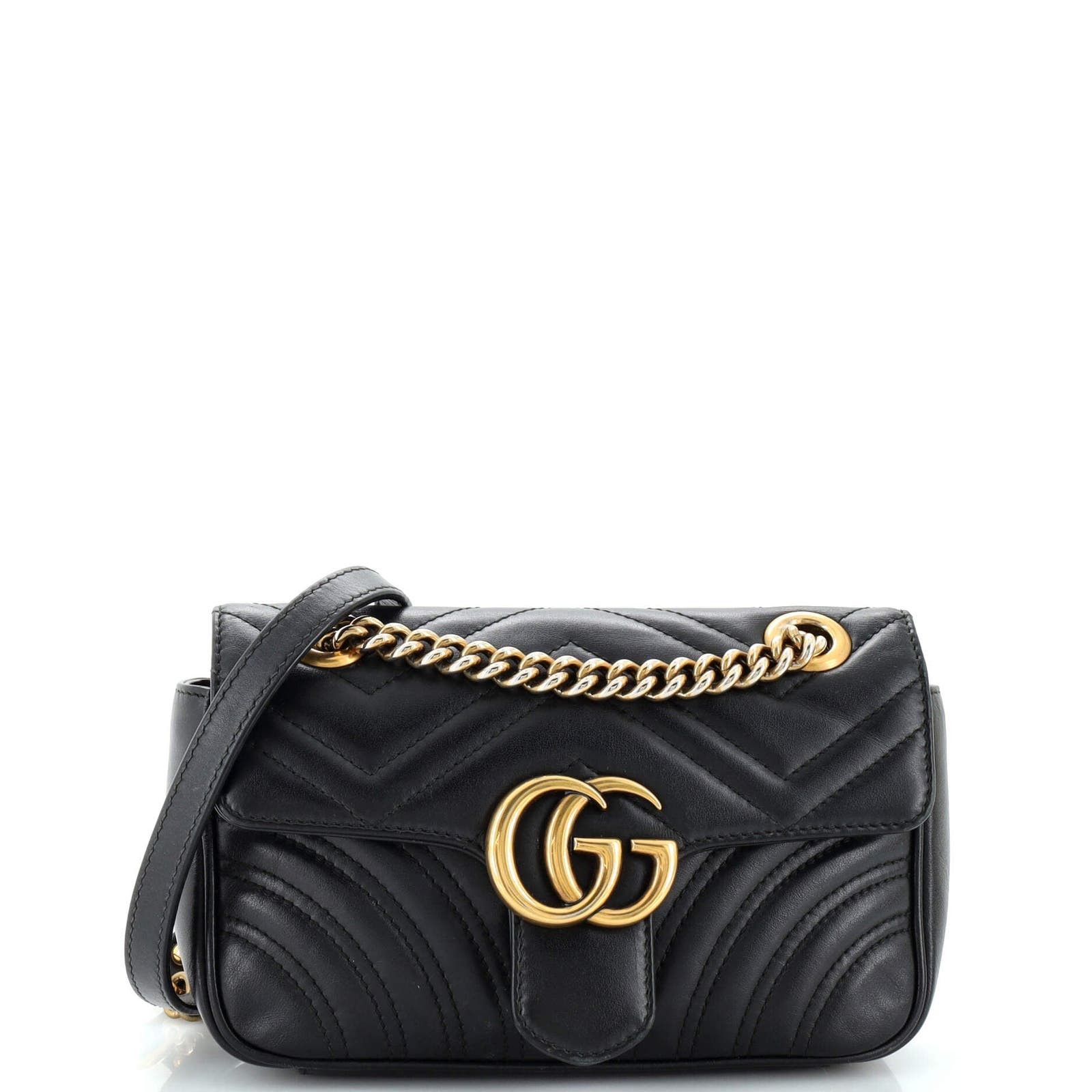 GG Marmont Flap Bag Matelasse Leather Mini