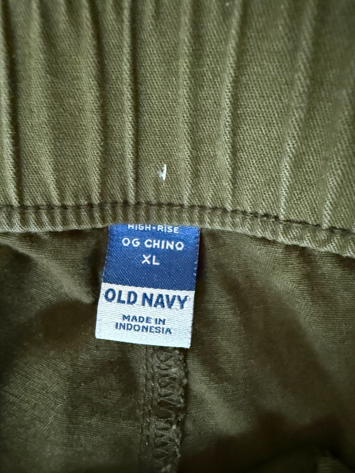 Old Navy Old Navy Womens XL Green OG Chinos Baggy Pants High Rise Ca Size 30" / US 8 / IT 44 - 6 Thumbnail