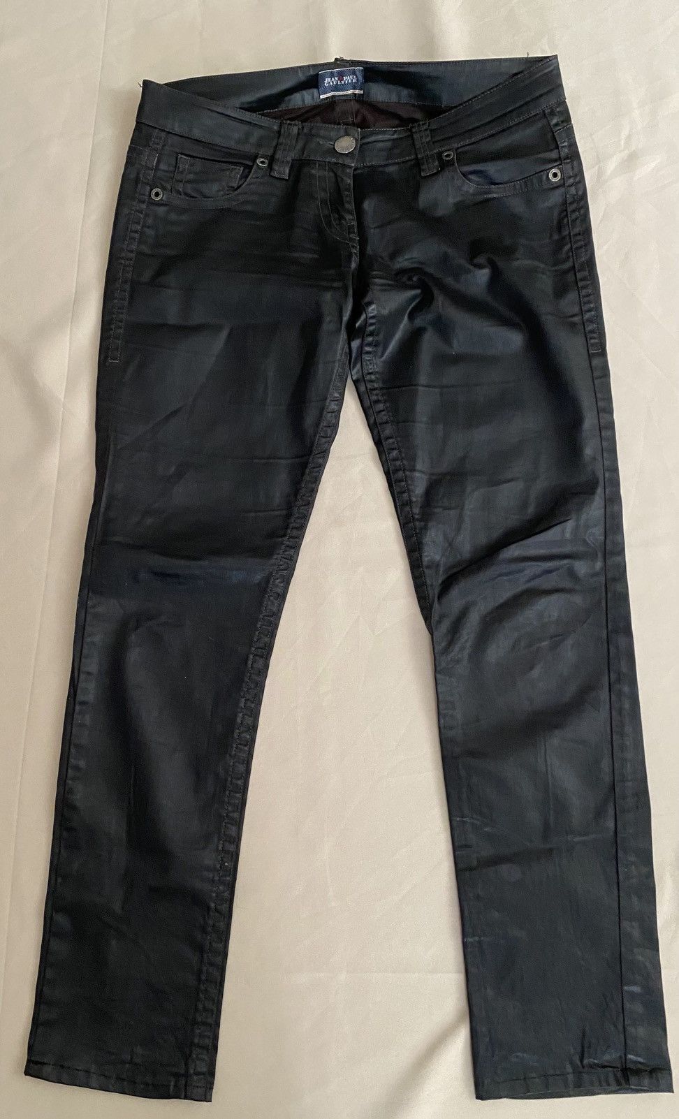 Jean Paul Gaultier JPG Archive Lace-Up Coated Denim Pants - Earth Brown 30 Size US 30 / EU 46 - 2 Thumbnail