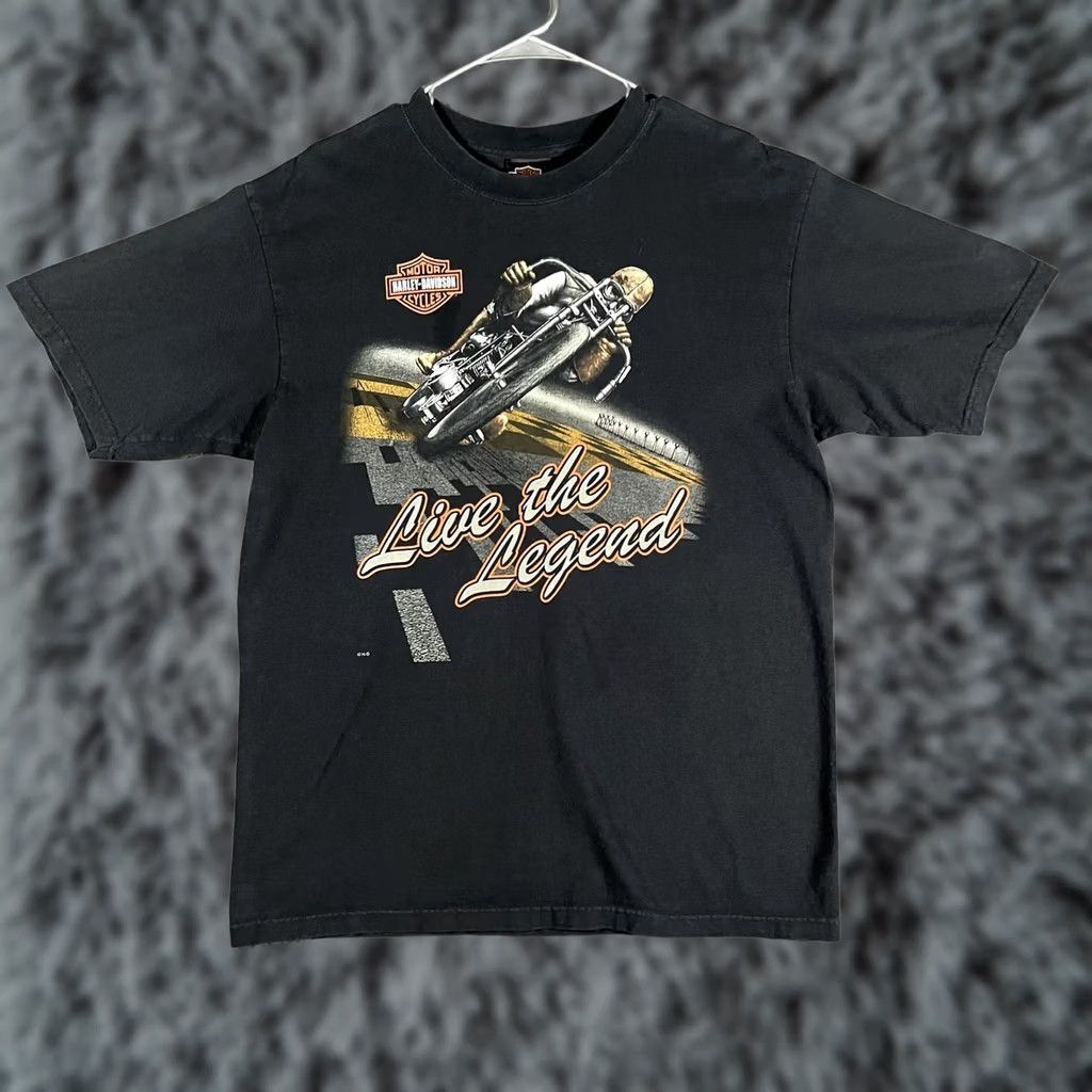 Harley Davidson Harley-Davidson Shirt Mens Large Black Biker Cancun Mexico Live The Legend Tee Size US L / EU 52-54 / 3 - 1 Thumbnail