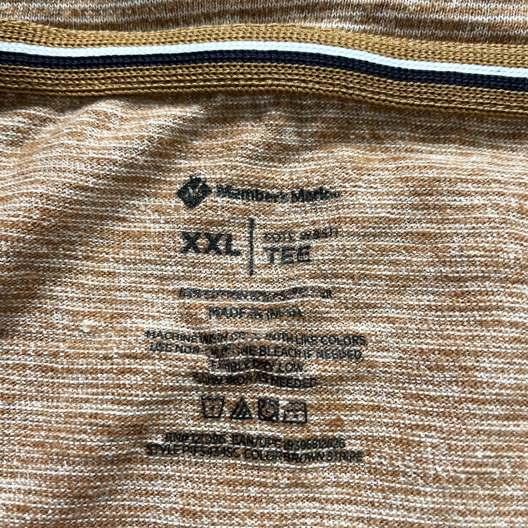 Vintage Member's Mark Soft Wash Tee T-Shirt Mens 2XL Brown Crew Neck Short Sleeve Casual Size US XXL / EU 58 / 5 - 4 Thumbnail