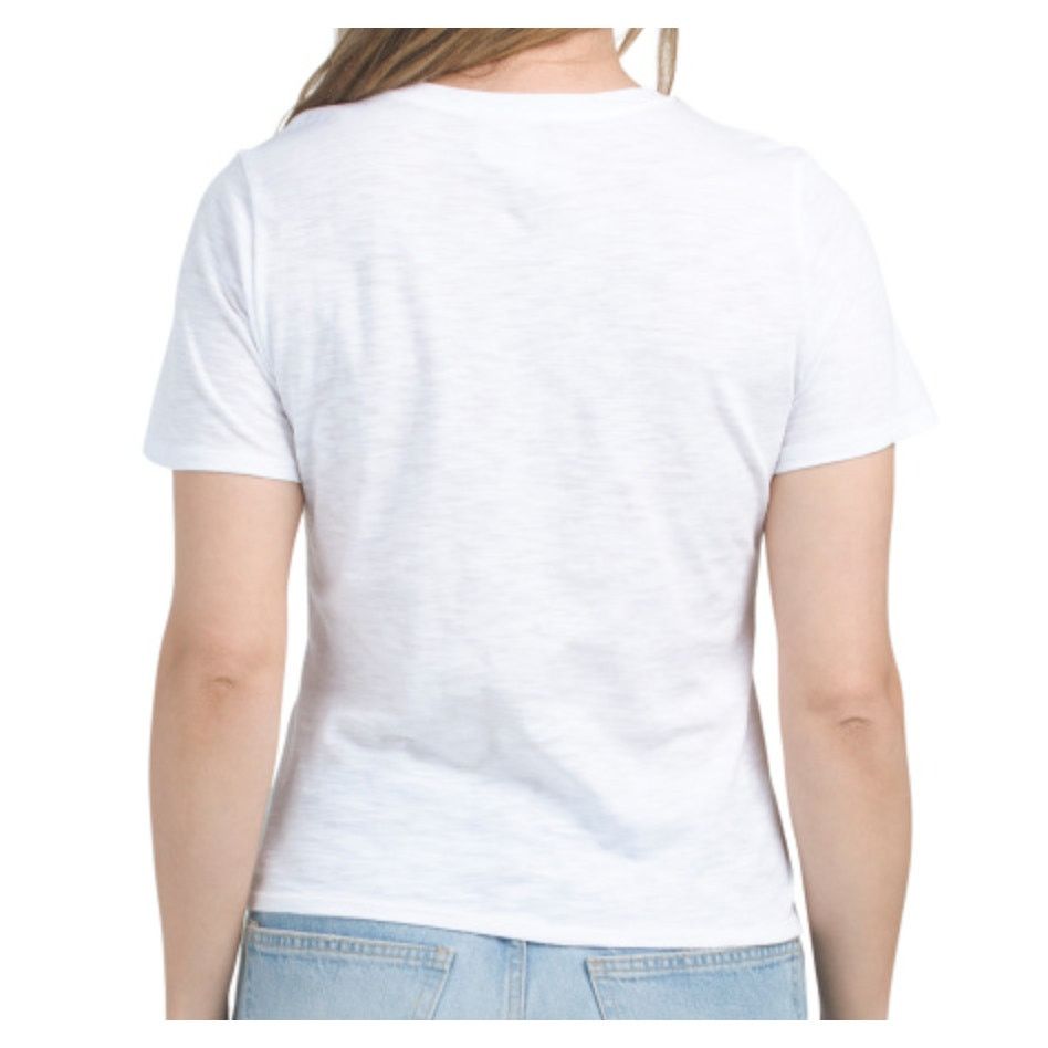 Cinq a Sept Cinq à Sept J'adore Heart Shrunken Tee Size M / US 6-8 / IT 42-44 - 3 Thumbnail