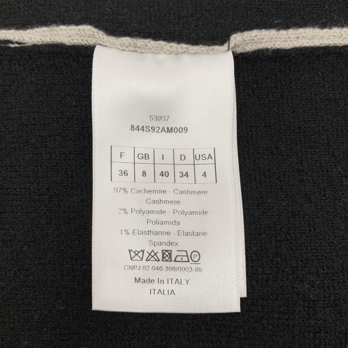 Dior Dior Logo Letter Intarsia Cashmere Hooded Sweatshirt K26WX Size S / US 4 / IT 40 - 7 Thumbnail