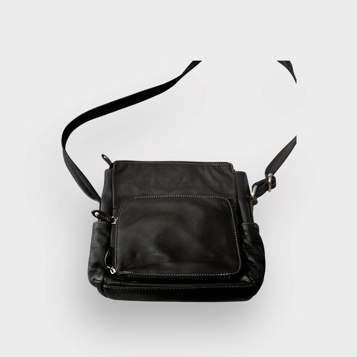 Giani Bernini Gianni Bernini Pebble Black Leather Crossbody Size ONE SIZE - 7 Thumbnail