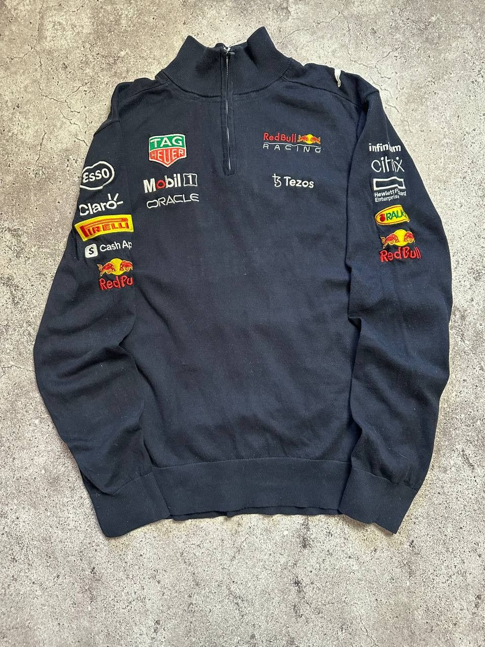 Red Bull Puma Tag Heuer red bull racing polo 1/3 zip shirt Size US L / EU 52-54 / 3 - 2 Thumbnail