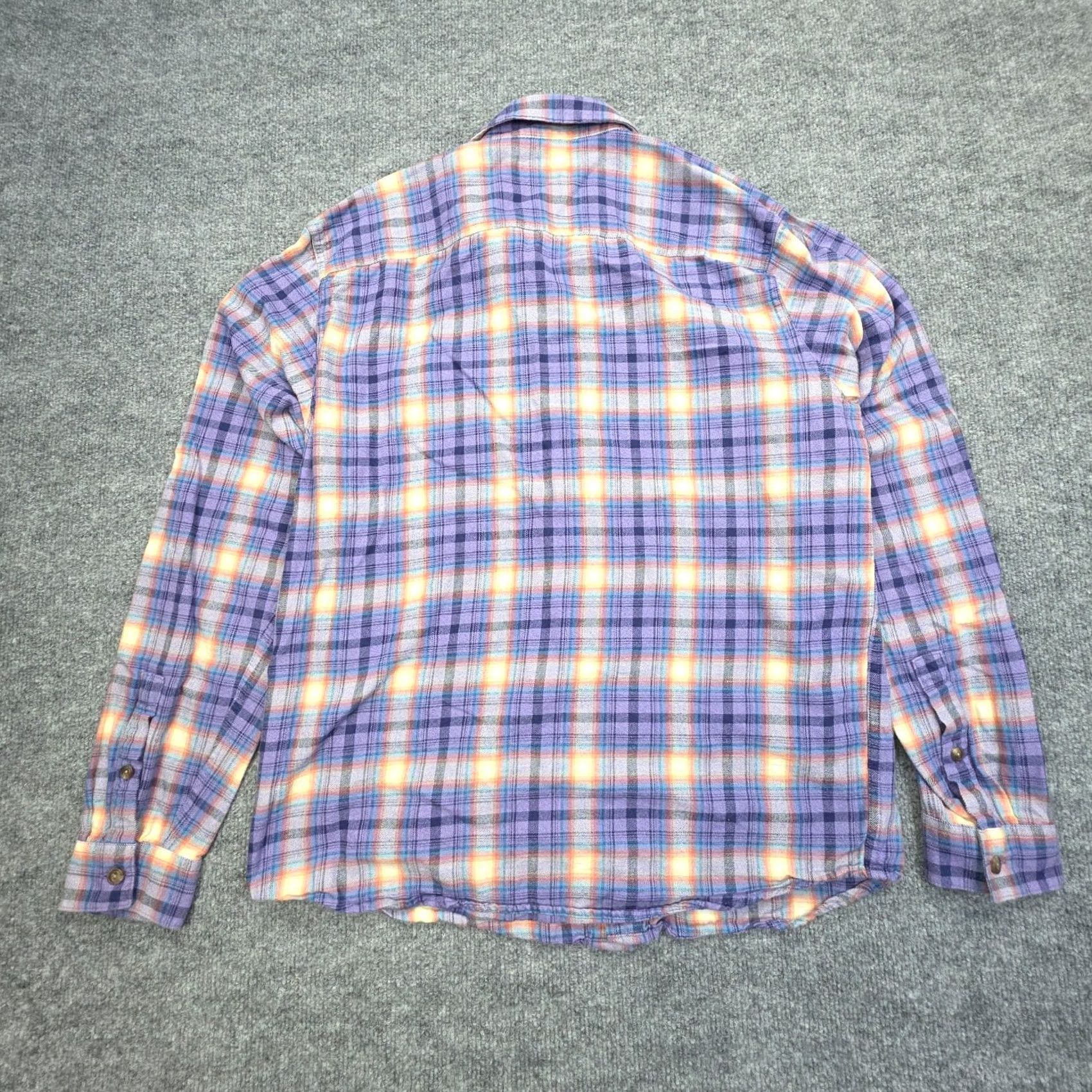 Patagonia Patagonia Fjord Flannel Shirt Mens Medium Purple Plaid Lightweight Long-Sleeved Button-Up Size US M / EU 48-50 / 2 - 2 Thumbnail