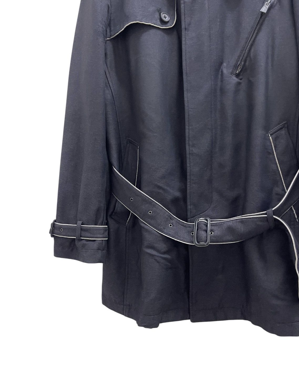 Katharine Hamnett London Yorkshire Tweed Lined Belted Coat Size US M / EU 48-50 / 2 - 5 Thumbnail