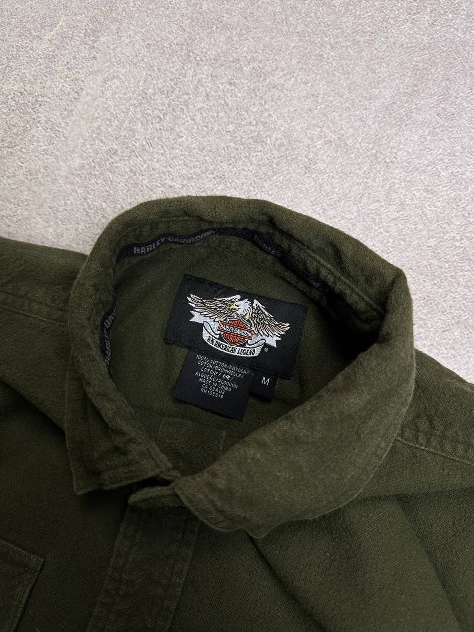 Harley Davidson Vintage Harley Davidson Overshirt Cotton Jacket Rare M Size US M / EU 48-50 / 2 - 7 Thumbnail