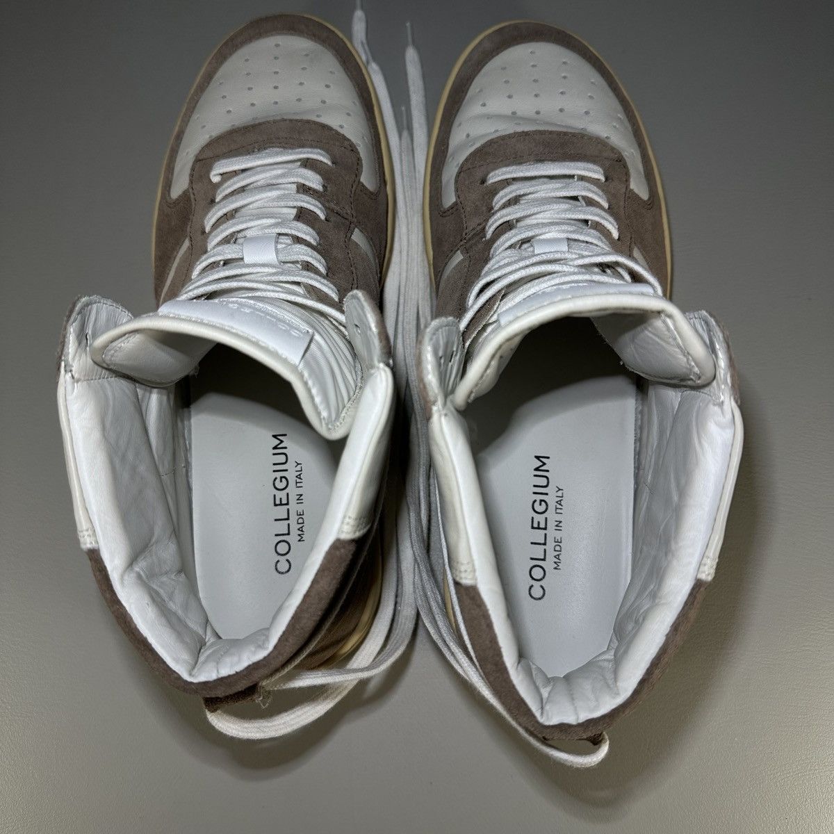 Collegium Collegium Pillar Destroyer High Top Suede Leather Sneakers Size US 8.5 / EU 41-42 - 9 Thumbnail