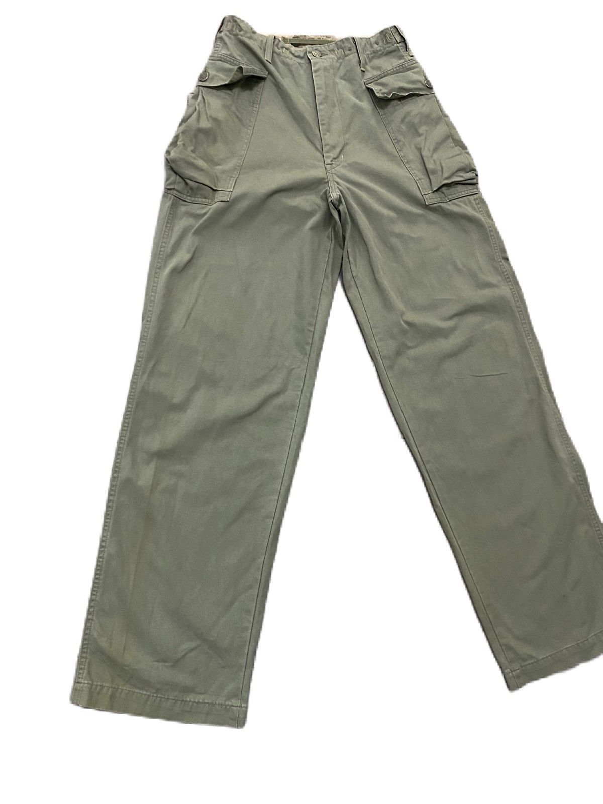 Blue Blue Japan × Buzz Rickson's × Japanese Brand VINTAGE HBT ARMY 13 STAR BUTTON MONKEY PANTS OVERSIZED STYLE Size US 28 / EU 44 - 2 Thumbnail