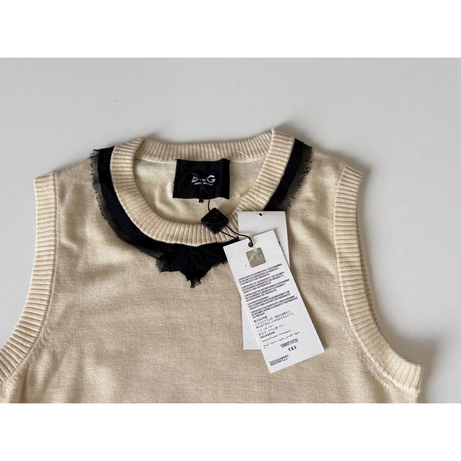 Dolce & Gabbana Vintage D&G Cashmere Silk Knit Vest Y2K Dolce Gabbana Size S / US 4 / IT 40 - 3 Thumbnail