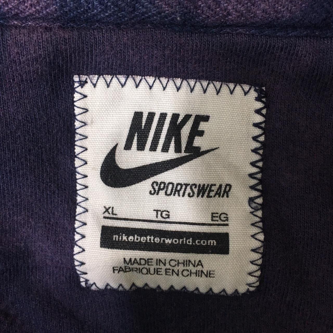 Vintage Vtg NIKE SPORTSWEAR SWOOSH No 10 Hoodie Zipper Size US XL / EU 56 / 4 - 4 Thumbnail