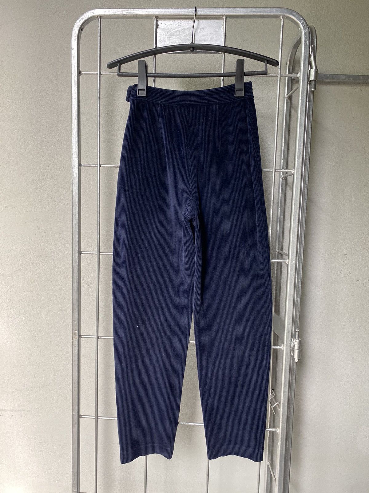 Max Mara MaxMara High-Waisted Corduroy Navy Pants Size 25" / US 0 / IT 36 - 17 Thumbnail