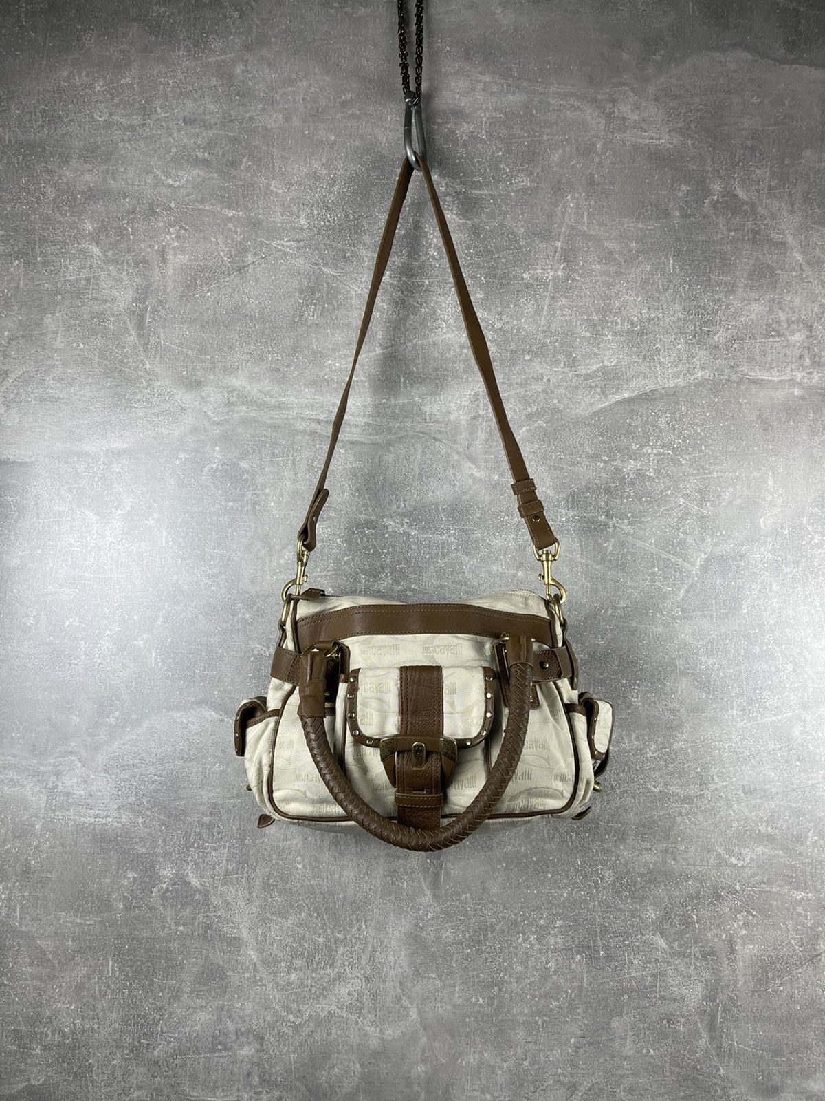Just Cavalli Roberto Cavalli Just Cavalli Vintage Y2K Tote Crossbody Bag Size ONE SIZE - 5 Thumbnail