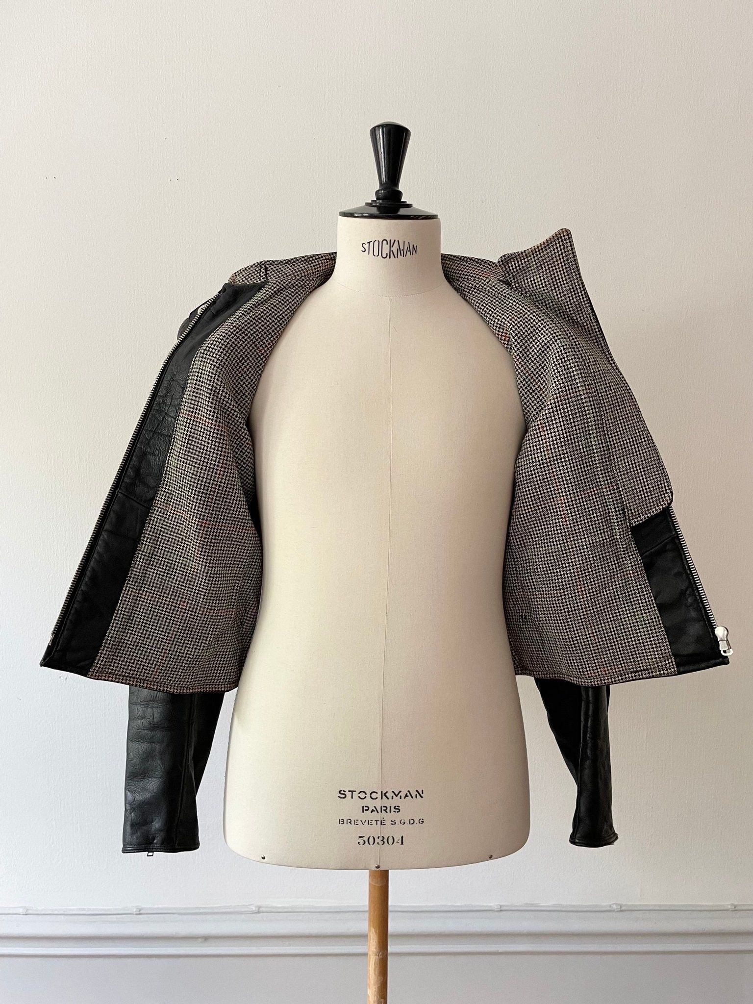 Vintage 1940's Motorcycle Goatskin Jacket - Small Size US S / EU 44-46 / 1 - 4 Thumbnail