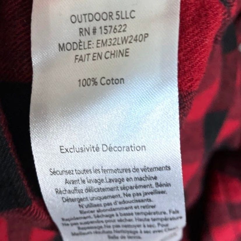 Eddie Bauer Eddie Bauer Womens Shirt Red Black Plaid Button Down Long Sleeve 100% Cotton XL Size US XL / EU 56 / 4 - 7 Thumbnail