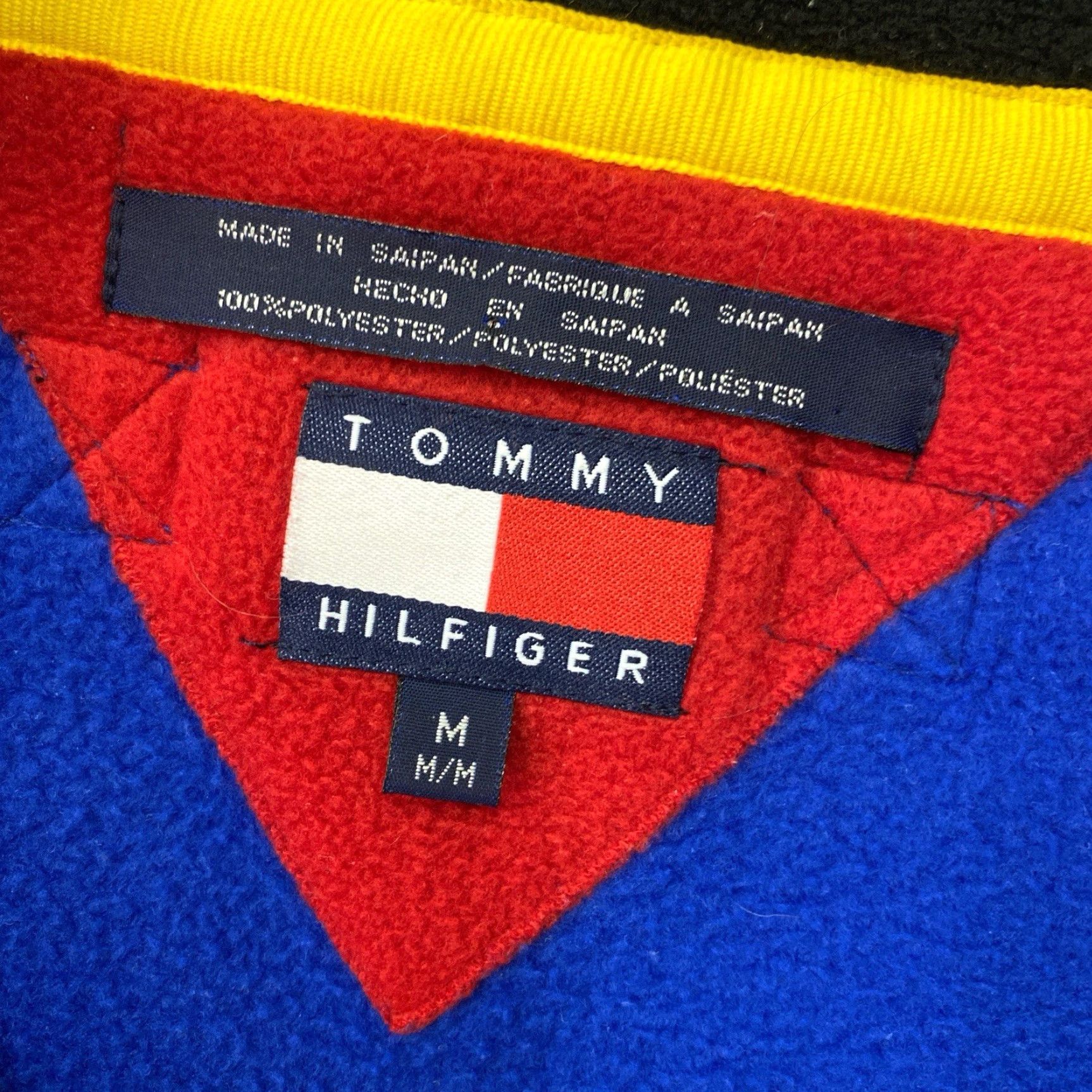 Tommy Hilfiger VINTAGE Tommy Hilfiger Outdoors Fleece Pullover M Blue 1/4 Zip Gorp 90s Mens Jacket Size US M / EU 48-50 / 2 - 4 Thumbnail
