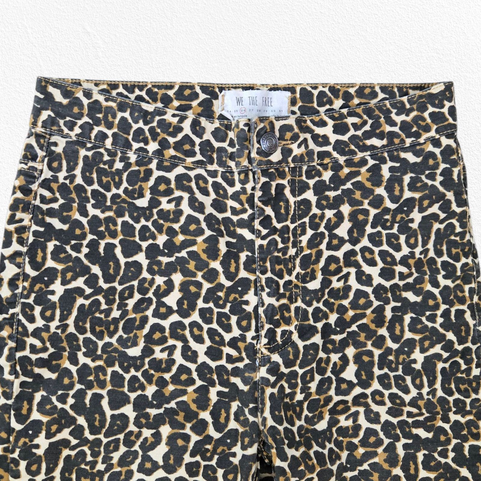 Other We The Free Leopard Print High Rise Jeggings Size 26 Size 26" / US 2 / IT 38 - 4 Thumbnail