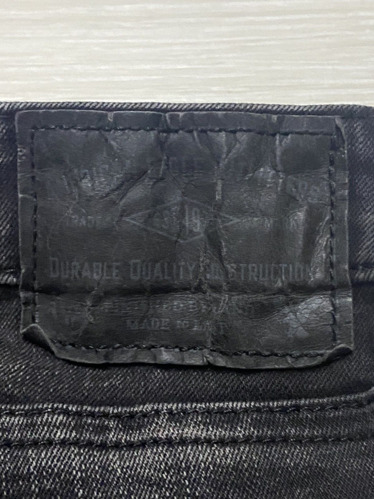 American Eagle Outfitters Vintage American Eagle Outfitter Black Denim Tears Slim Jean Size US 36 / EU 52 - 7 Thumbnail