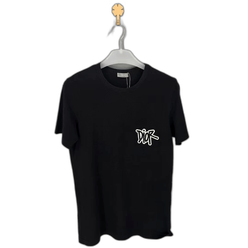 Dior stussy Tシャツ Dior Men SHAWN STUSSY Gradient Logo T Shirt Size Large Black
