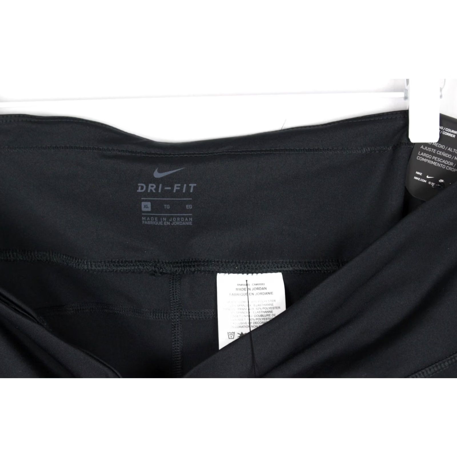 Nike Nike Fast Women's Mid Rise Crop Running Legging XL Black CZ9238 010 Size 40" / US 18 - 4 Thumbnail
