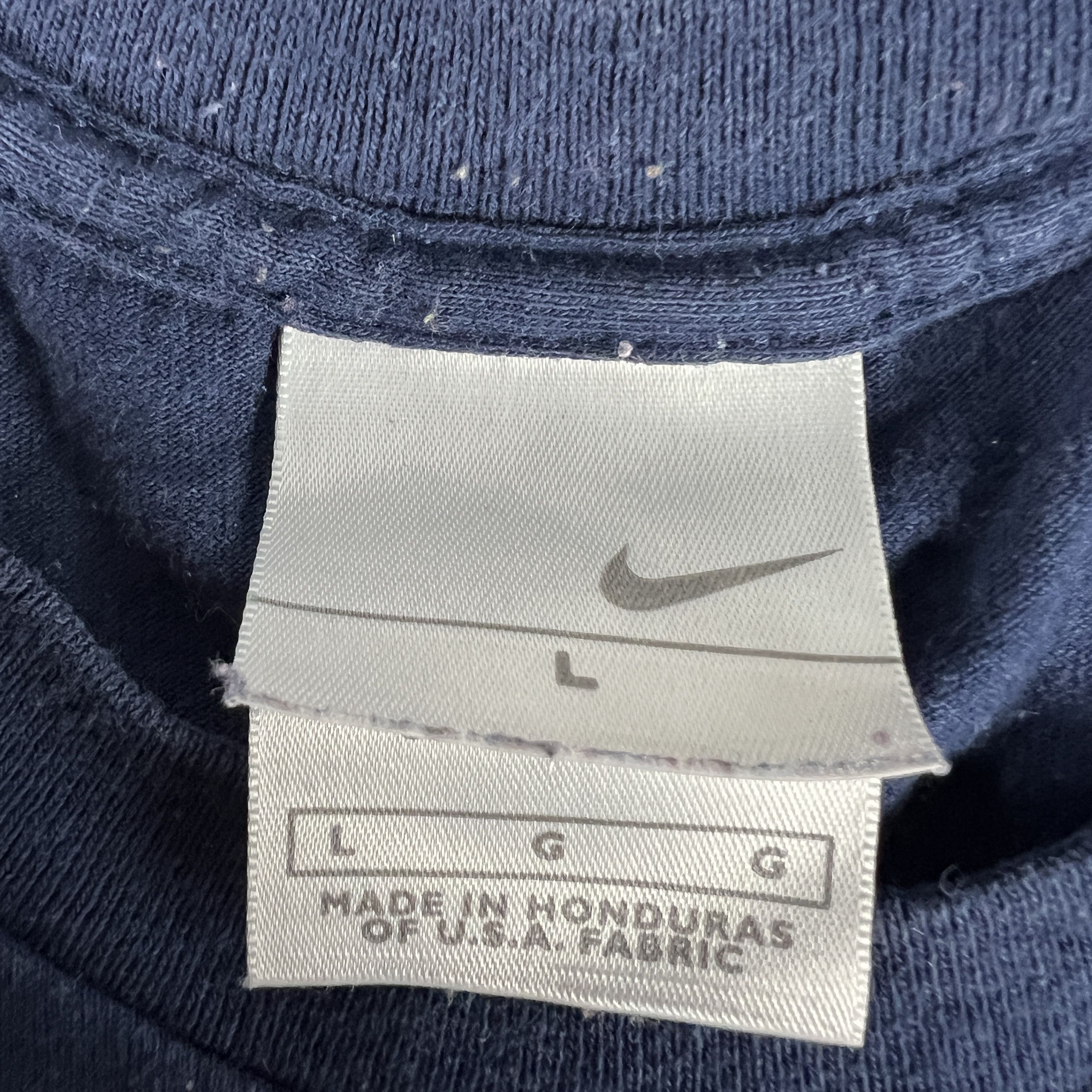 Nike × Vintage VTG Nike Just Do It Shirt Blue Faded Logo Short Sleeve Tee Size US M / EU 48-50 / 2 - 4 Thumbnail