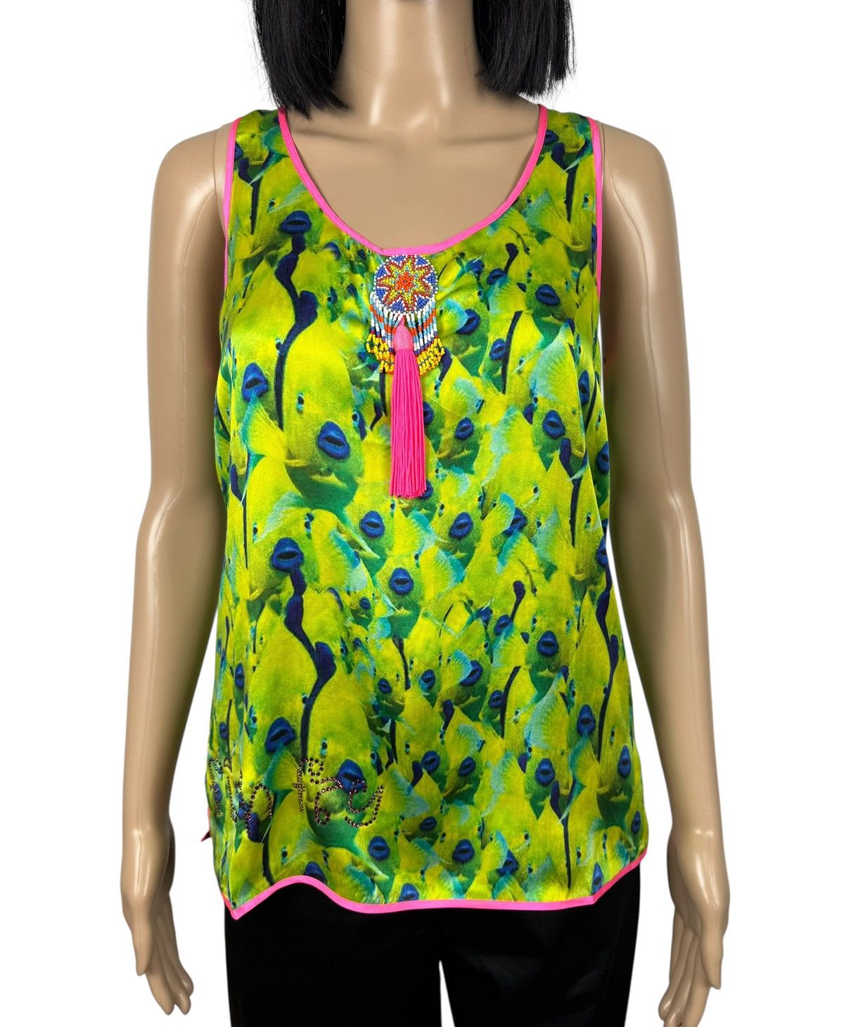Manish Arora Manish Arora Silk Blouse Tank Top Printed Decorated size L Size L / US 10 / IT 46 - 2 Thumbnail