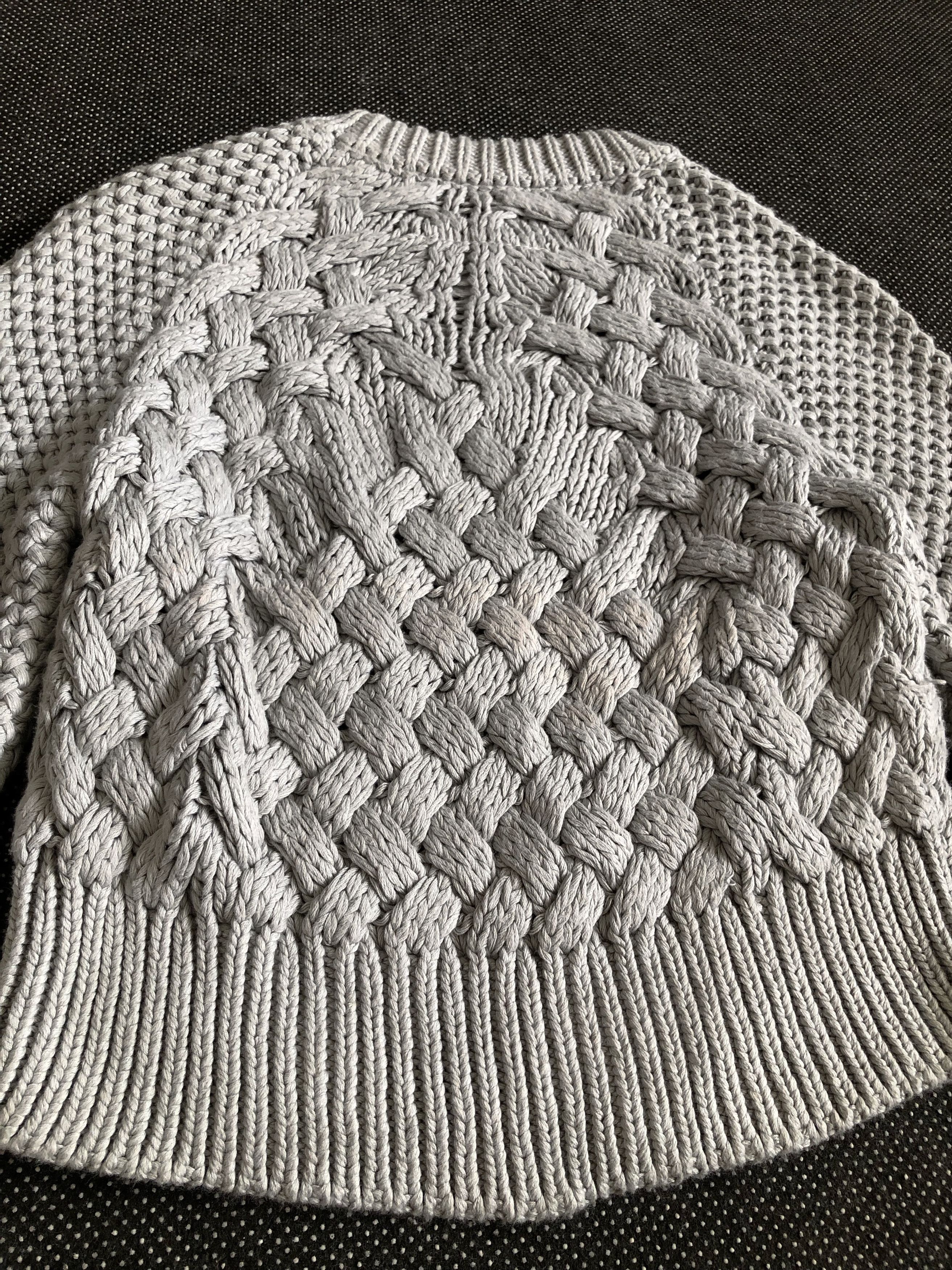 Maison Margiela FW15 MM6 CROPPED HEAVY CABLE KNIT PULLOVER SWEATER Size XS / US 0-2 / IT 36-38 - 12 Thumbnail