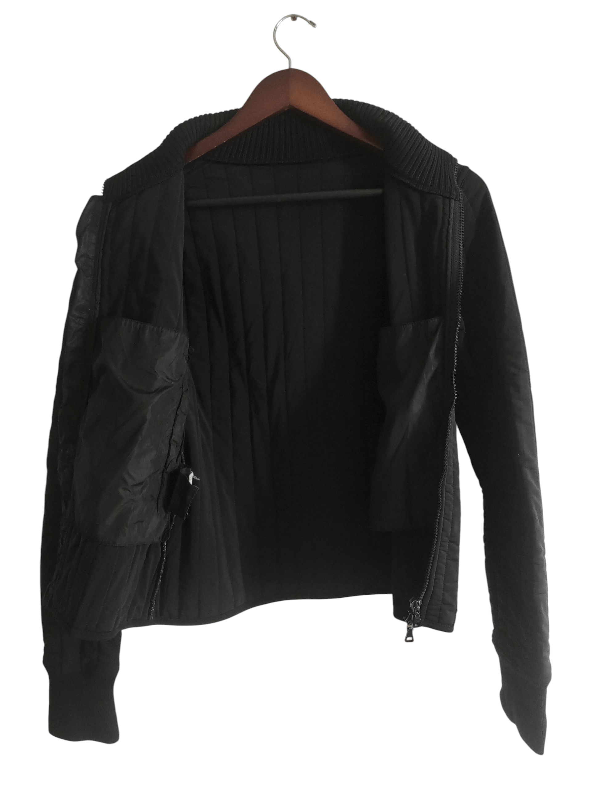 Prada VTG Prada Milano Quilted Bomber Jacket Made In Italy Size S / US 4 / IT 40 - 4 Thumbnail