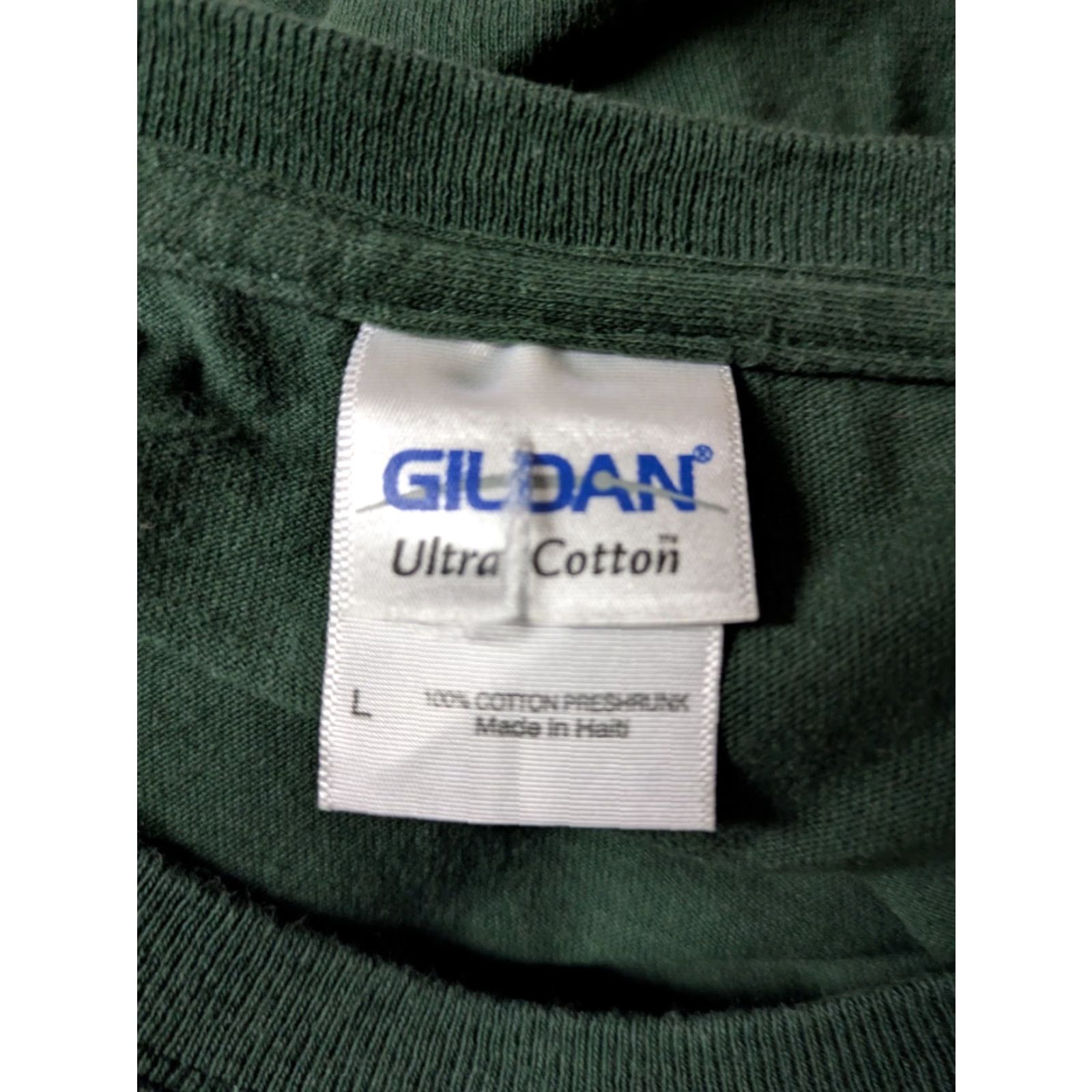 Gildan Retro Gem Saloon Deadwood SD T Shirt Large Al Swearengen Men Green Cotton Logo T-Shirt Size US L / EU 52-54 / 3 - 3 Thumbnail