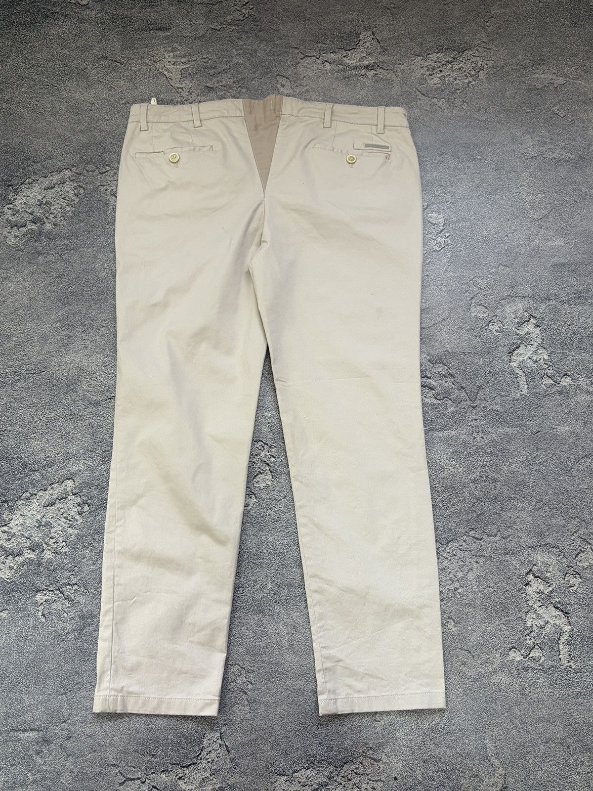 Prada PRADA Milano Beige Cotton Chino Designer Trousers IT 46 Size 32" / US 10 / IT 46 - 2 Thumbnail
