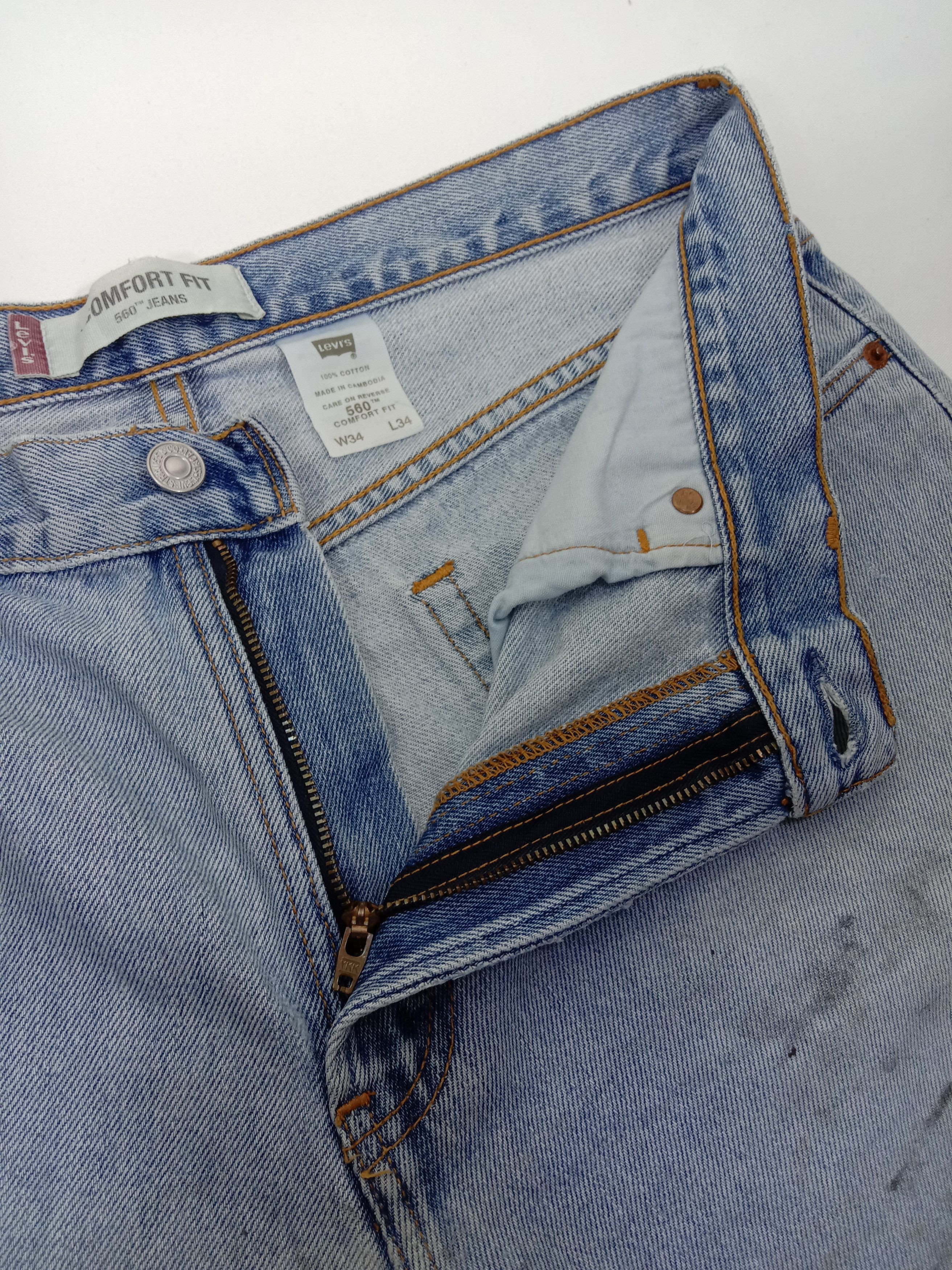 Levi's Vintage Levi's 560 Jeans Dirty Wash Comfort Fit Denim Size US 33 - 11 Thumbnail