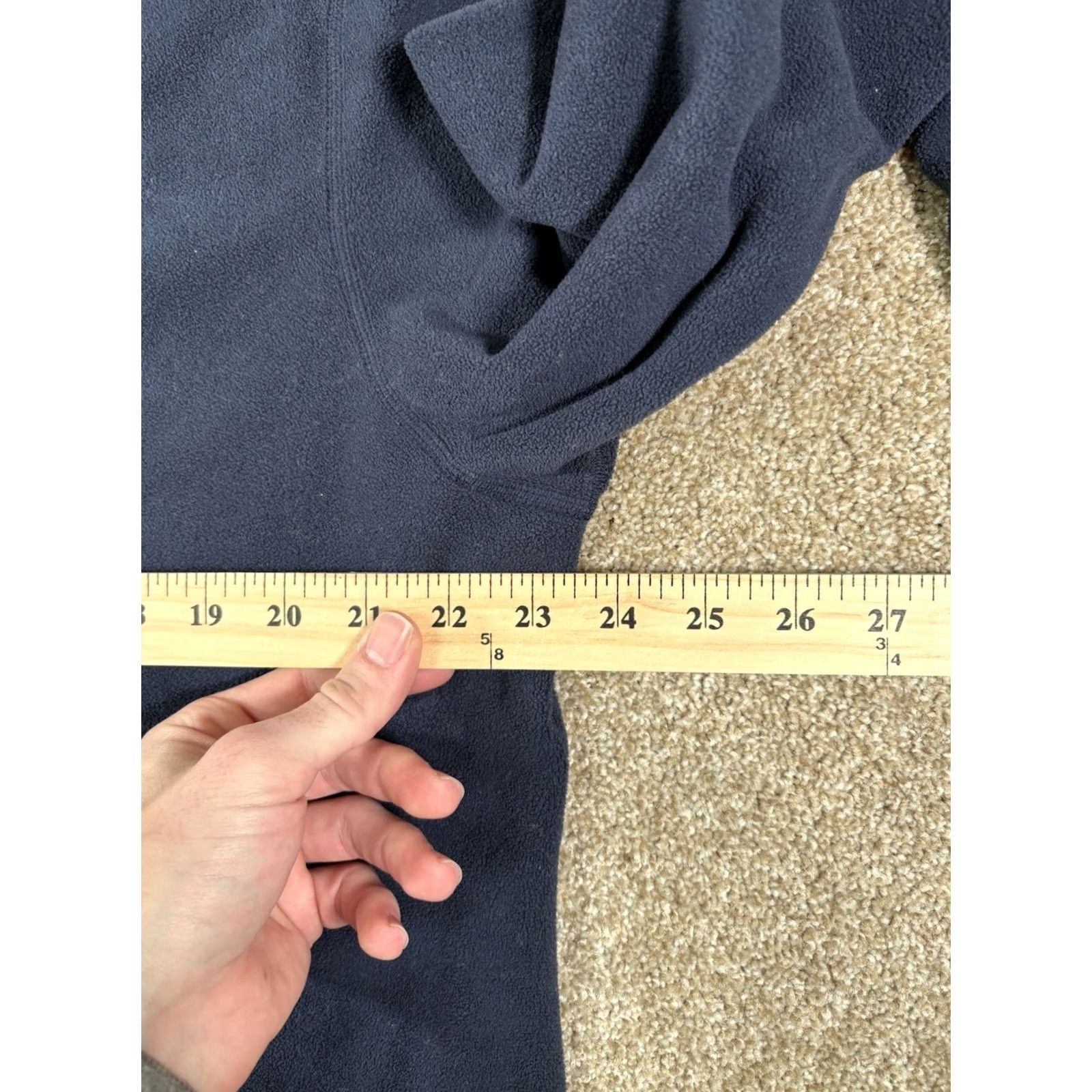 Eddie Bauer Eddie Bauer First Ascent Quarter Zip Fleece Navy Blue Mens Size Large Tall Sleeve Long Zip Mock Neck Logo Pattern Solid Vintage No Size US L / EU 52-54 / 3 - 8 Thumbnail