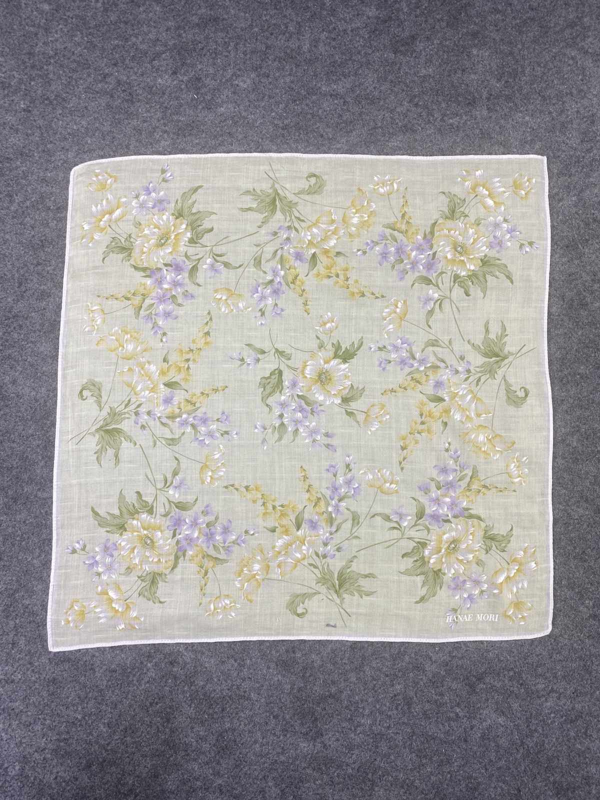 Hanae Mori × Vintage Hanae Mori Handkerchief / Bandana / Neckerchief-B053 Size ONE SIZE - 3 Thumbnail